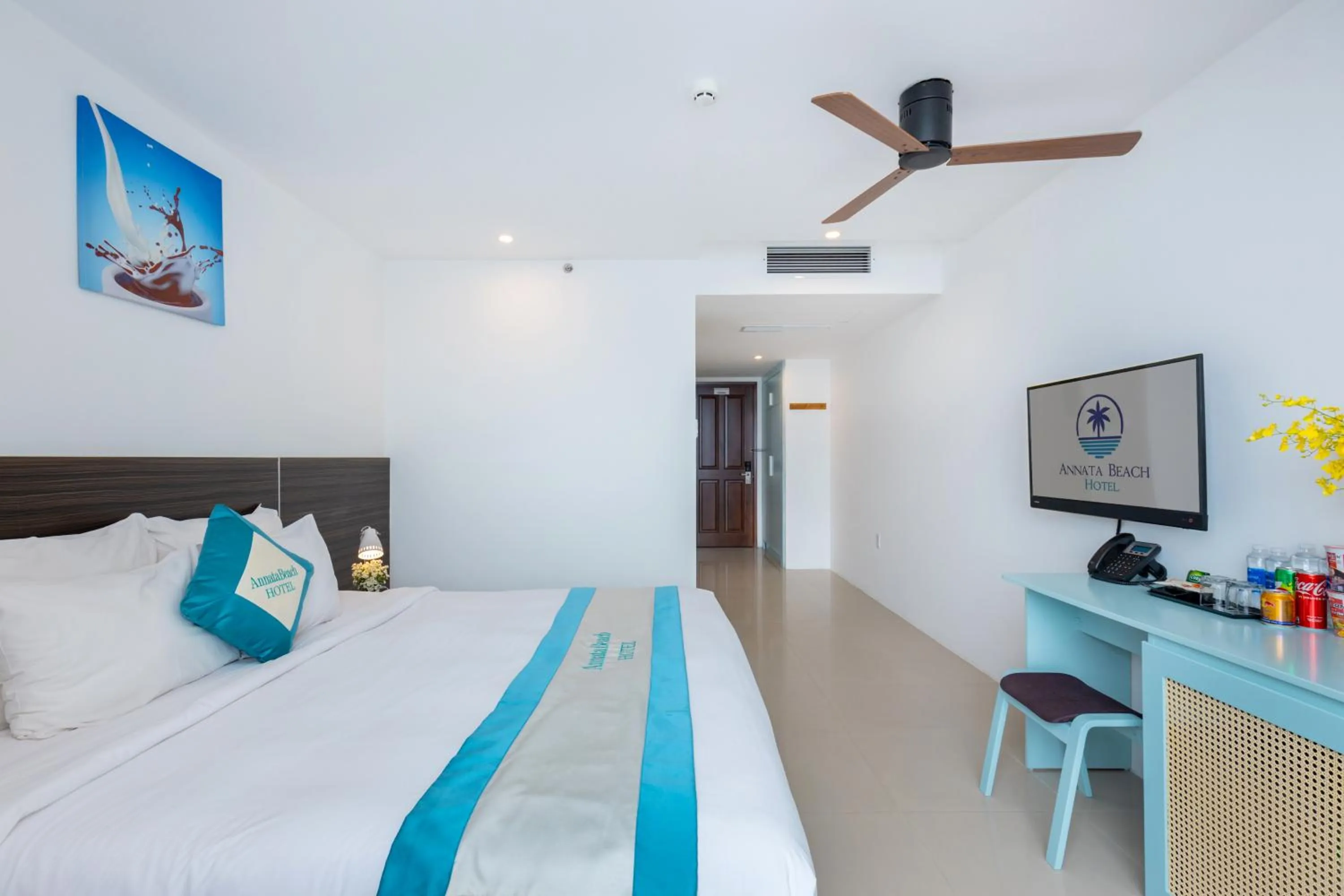 Bed in Annata Beach Hotel