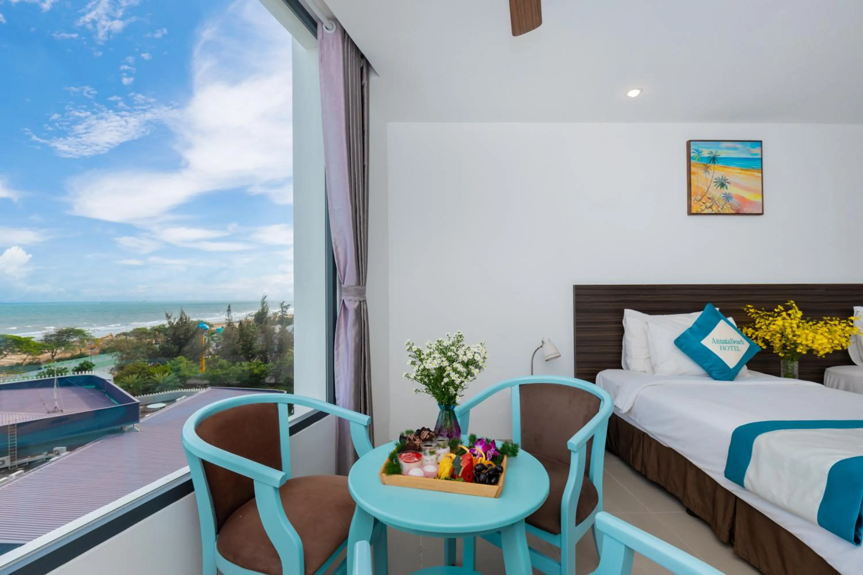 Bed in Annata Beach Hotel