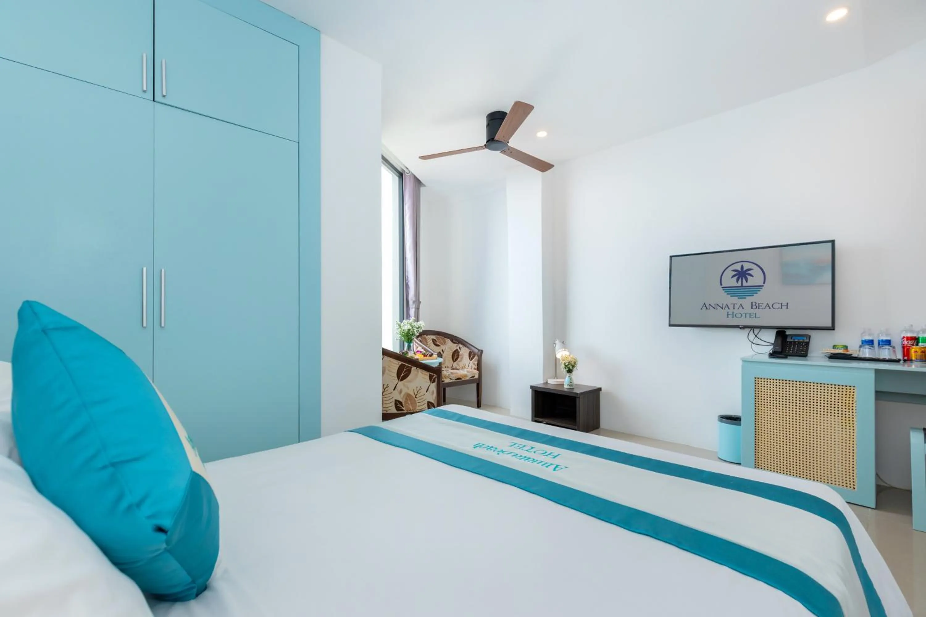 Bed in Annata Beach Hotel