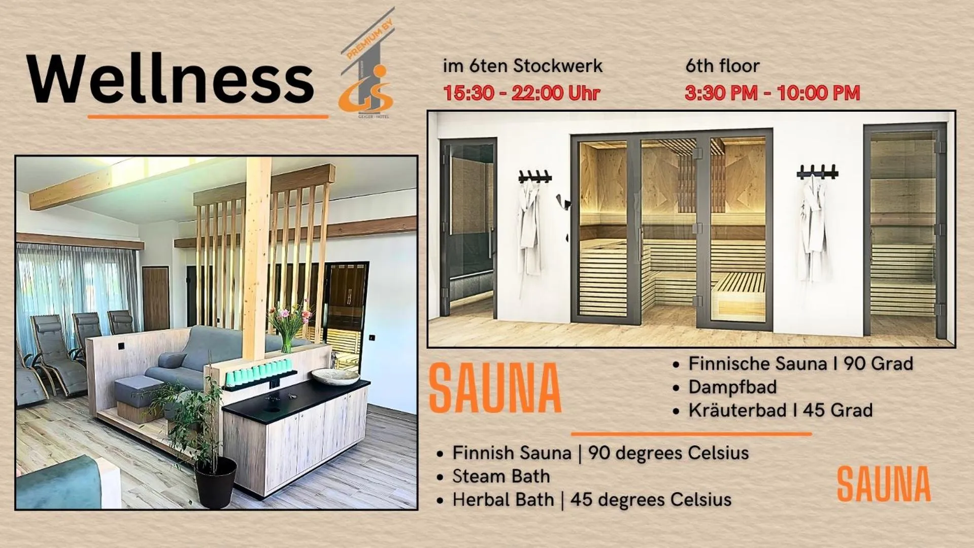 Sauna in premium by GS Hotel