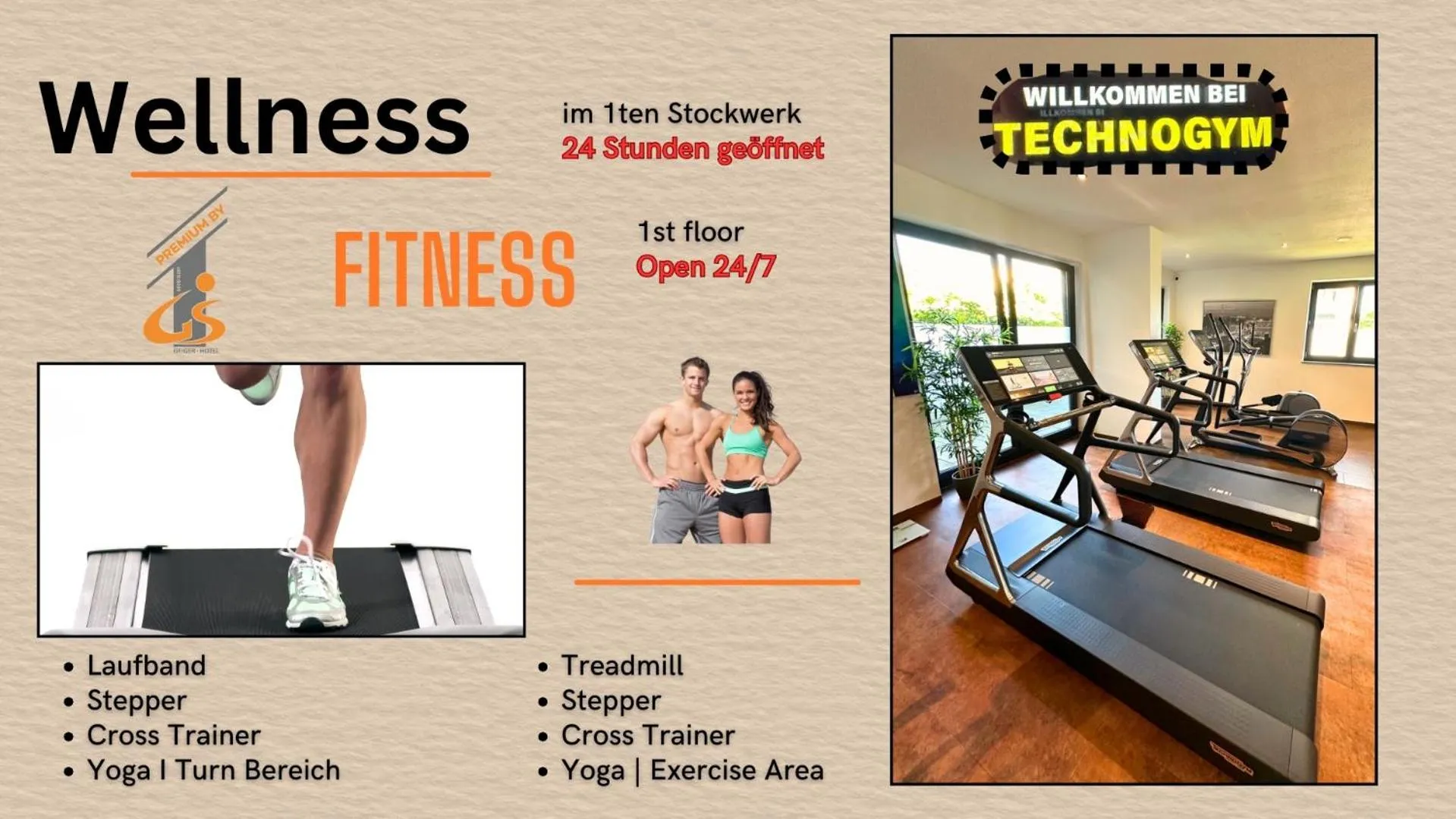 Fitness centre/facilities in premium by GS Hotel
