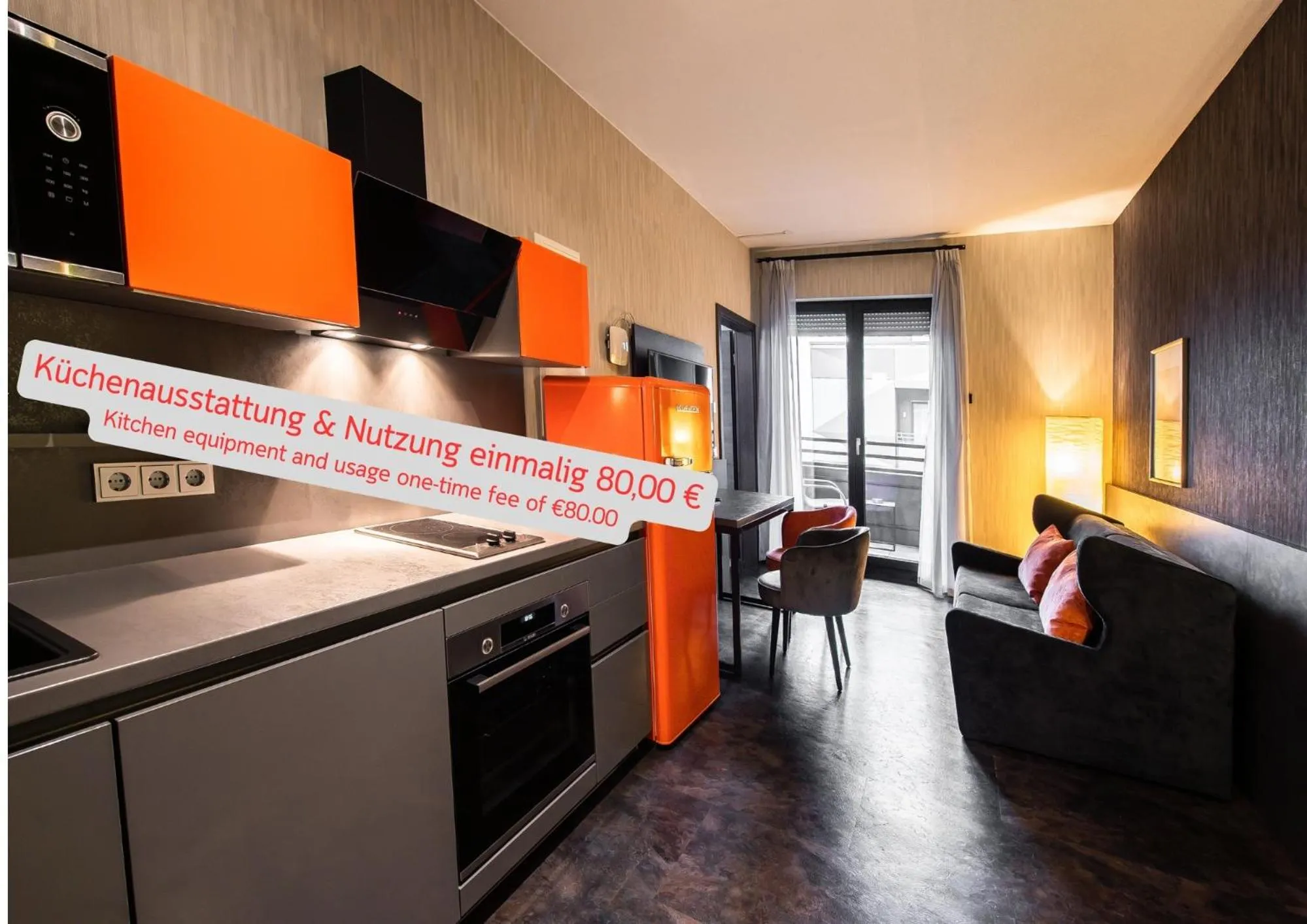Kitchen or kitchenette in premium by GS Hotel