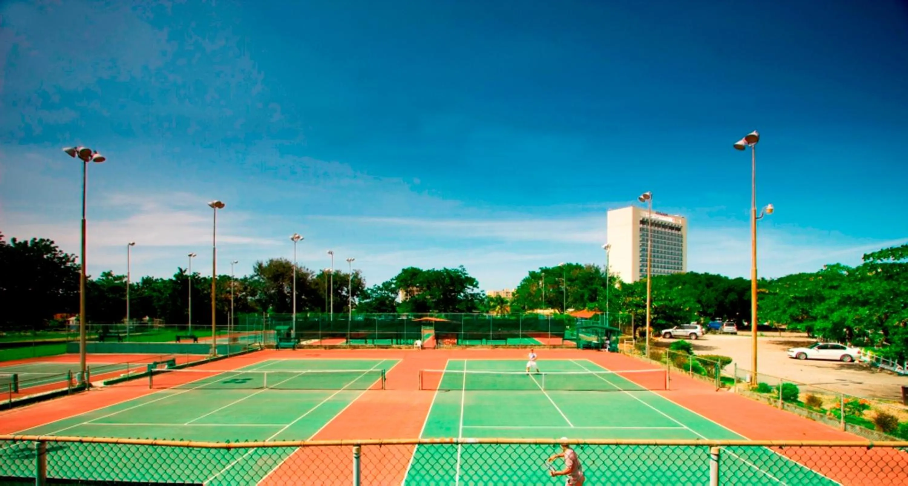 Tennis court in The Liguanea Club