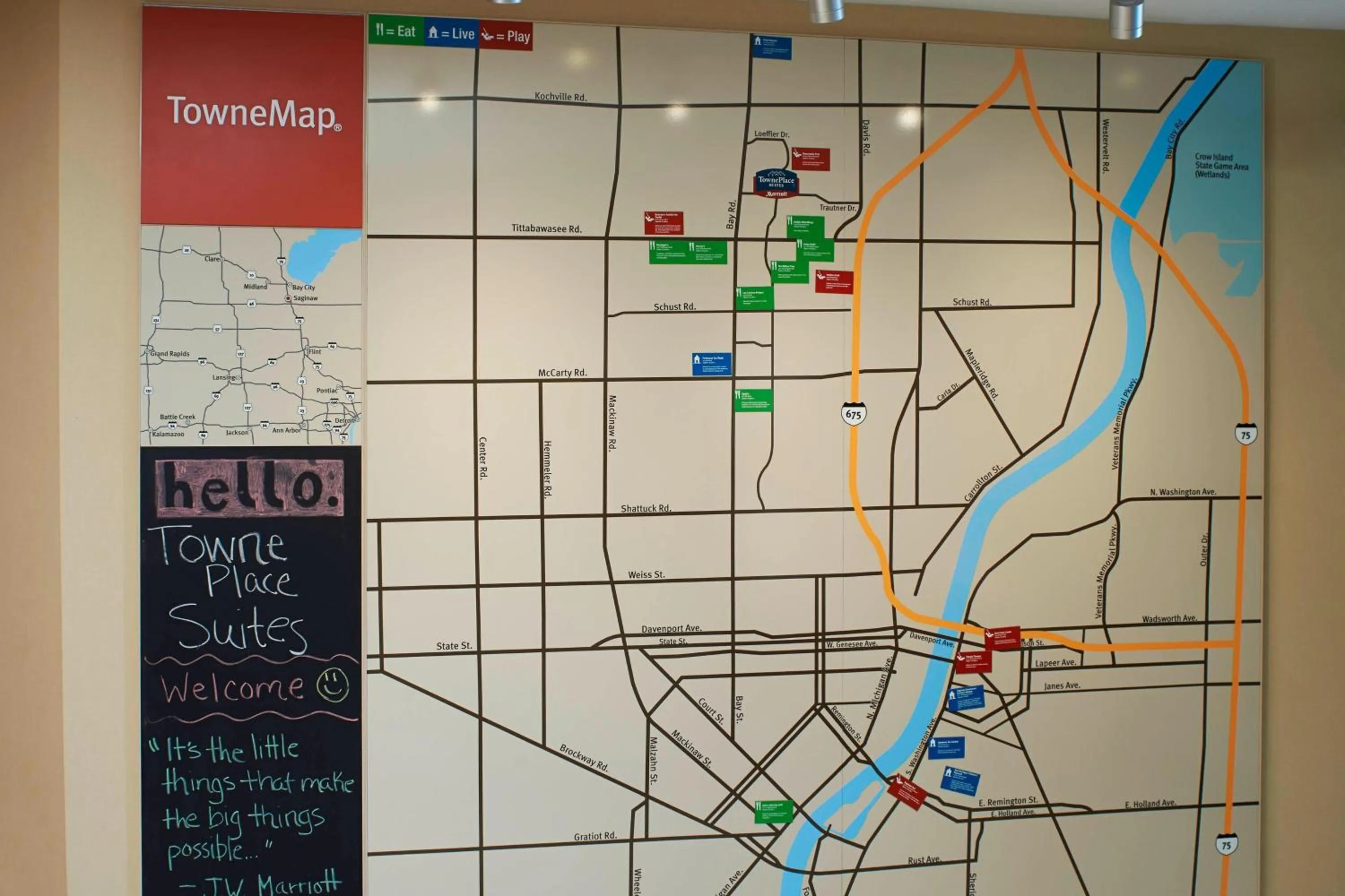 View (from property/room) in TownePlace Suites by Marriott Saginaw