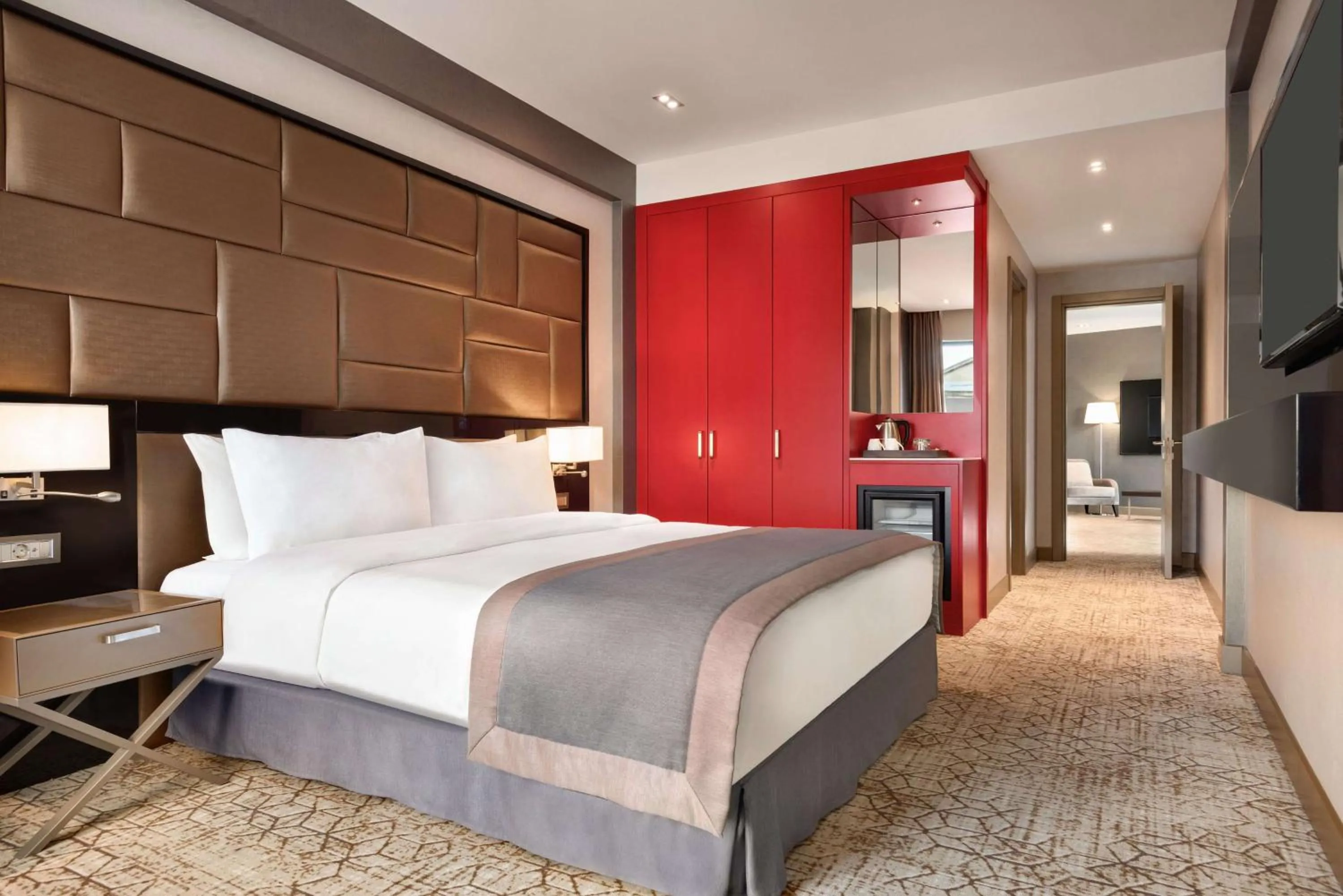 Bed in Wyndham Grand Tbilisi