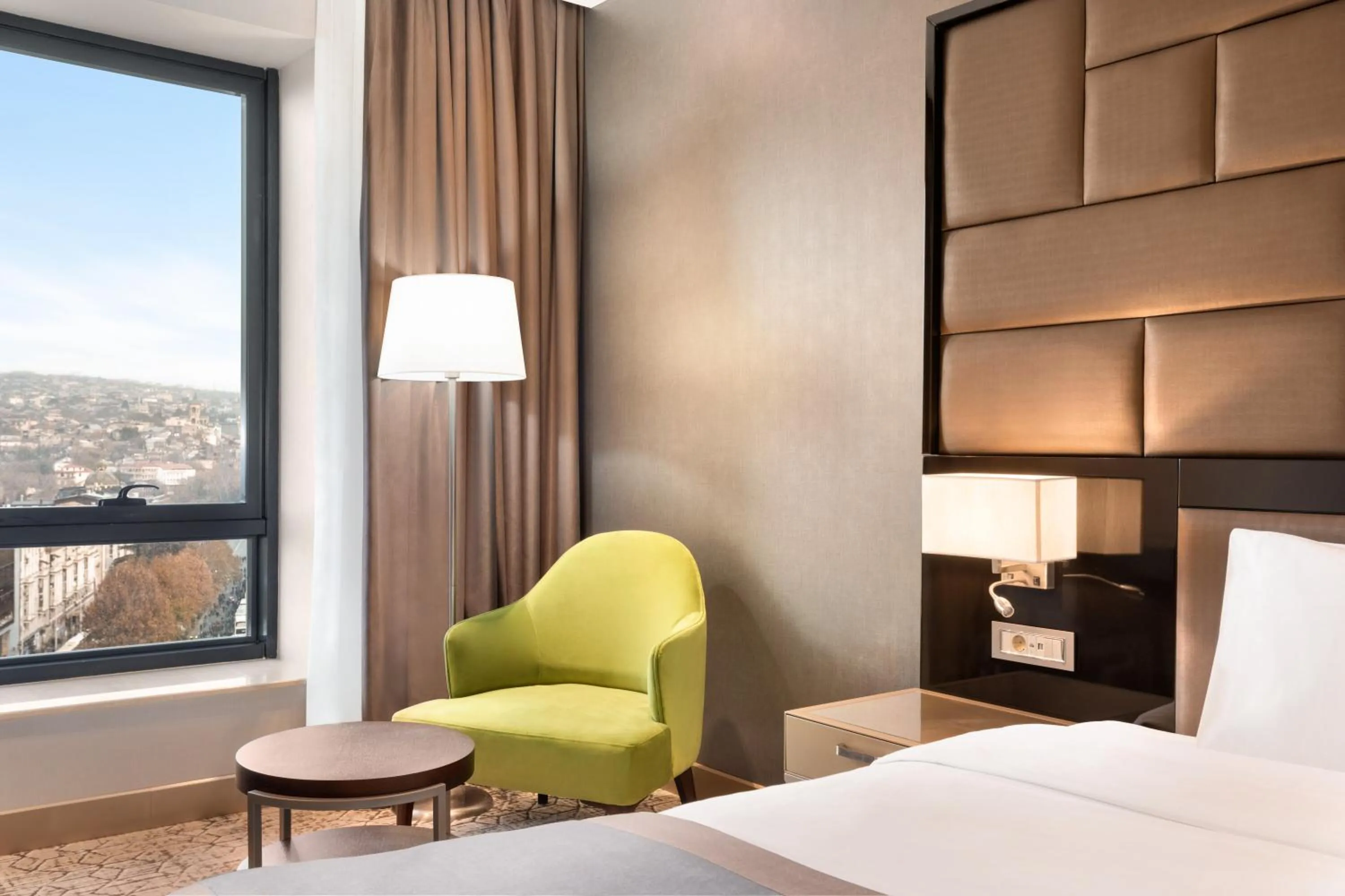 Bed in Wyndham Grand Tbilisi