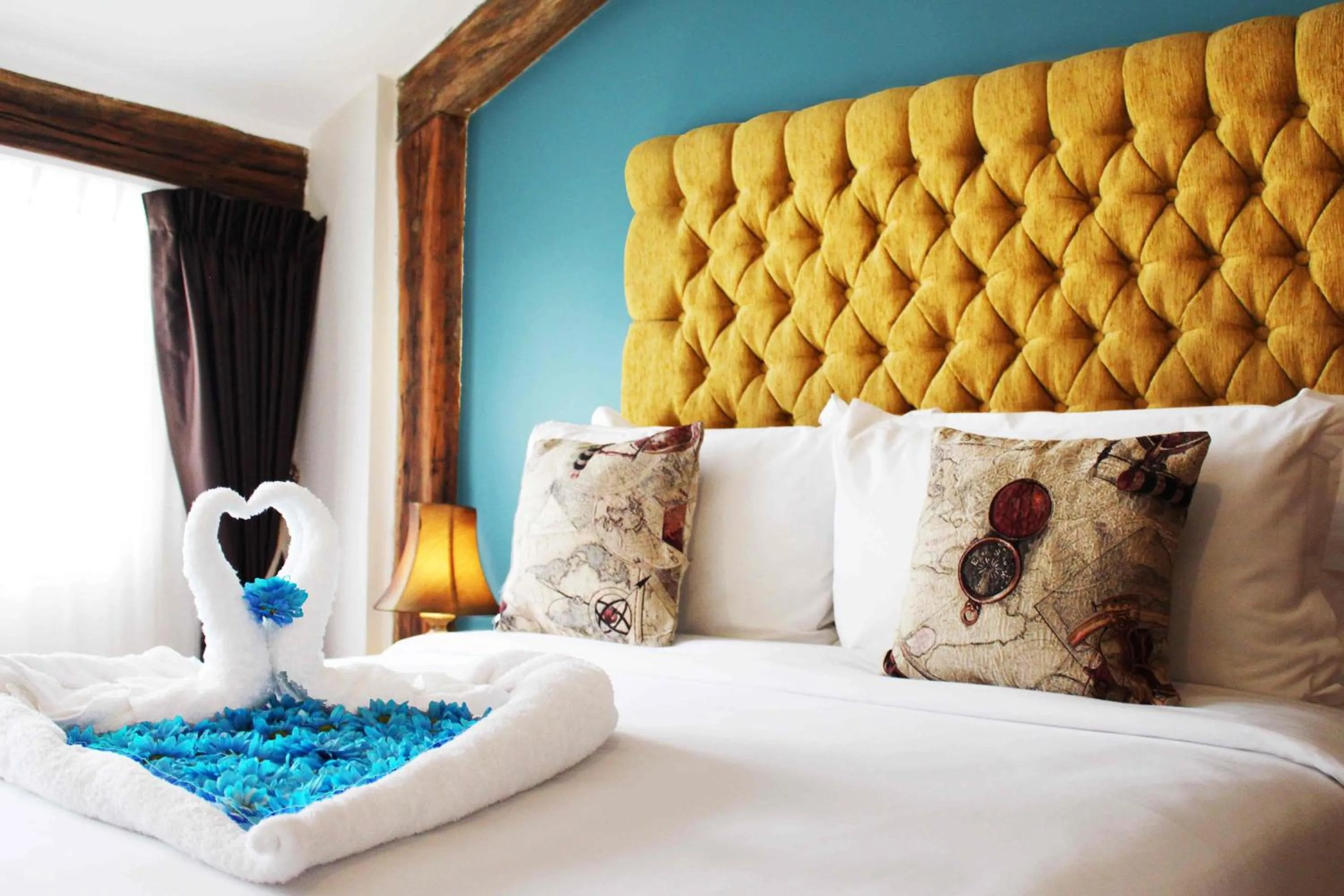 Decorative detail, Bed in Casa Joaquin Boutique Hotel