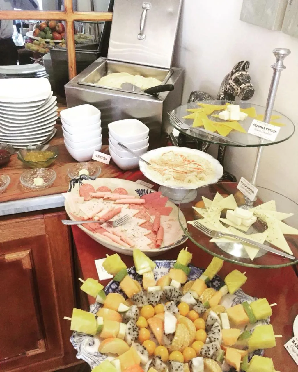 Buffet breakfast in Casa Joaquin Boutique Hotel