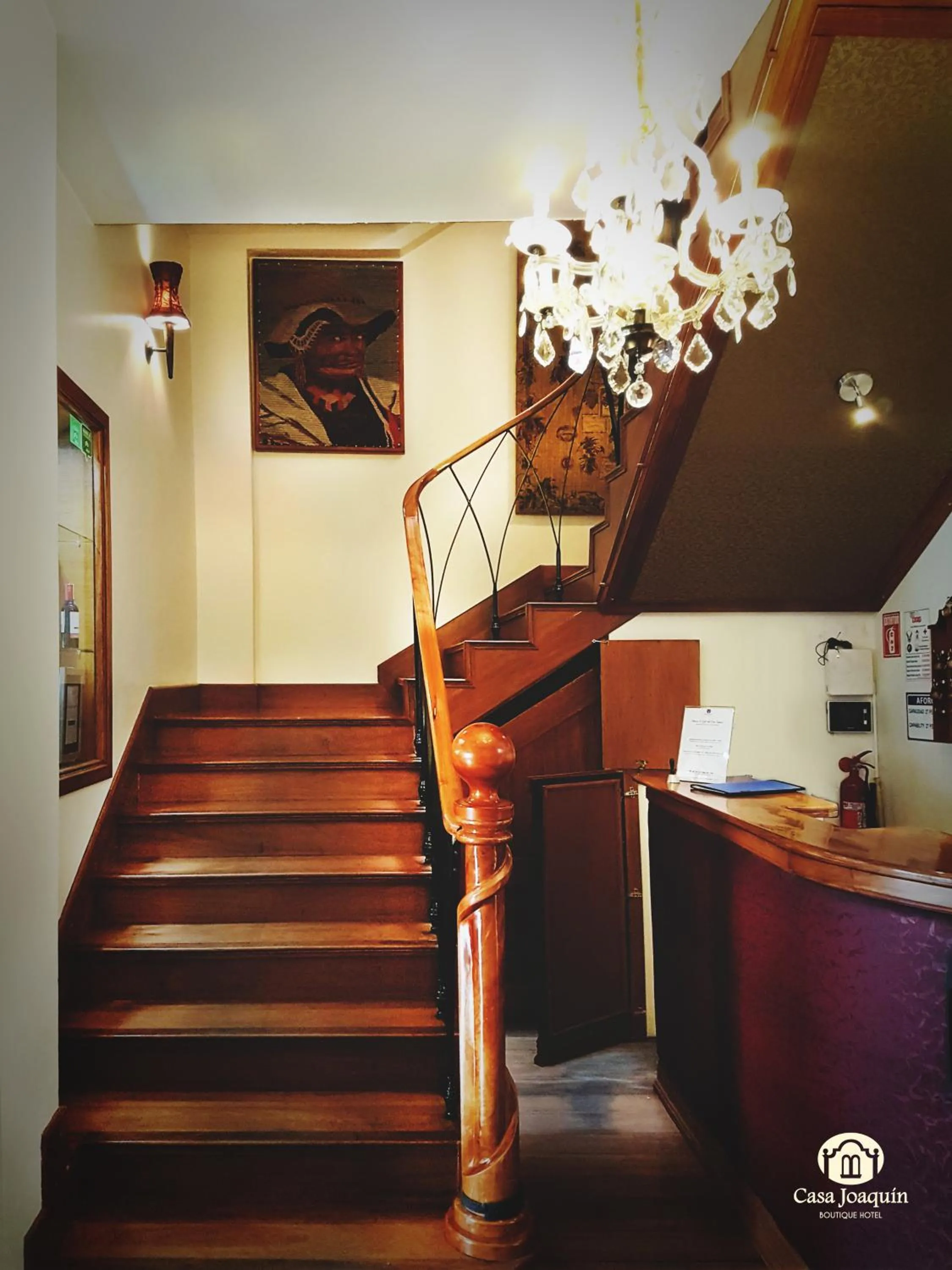 Lobby or reception in Casa Joaquin Boutique Hotel