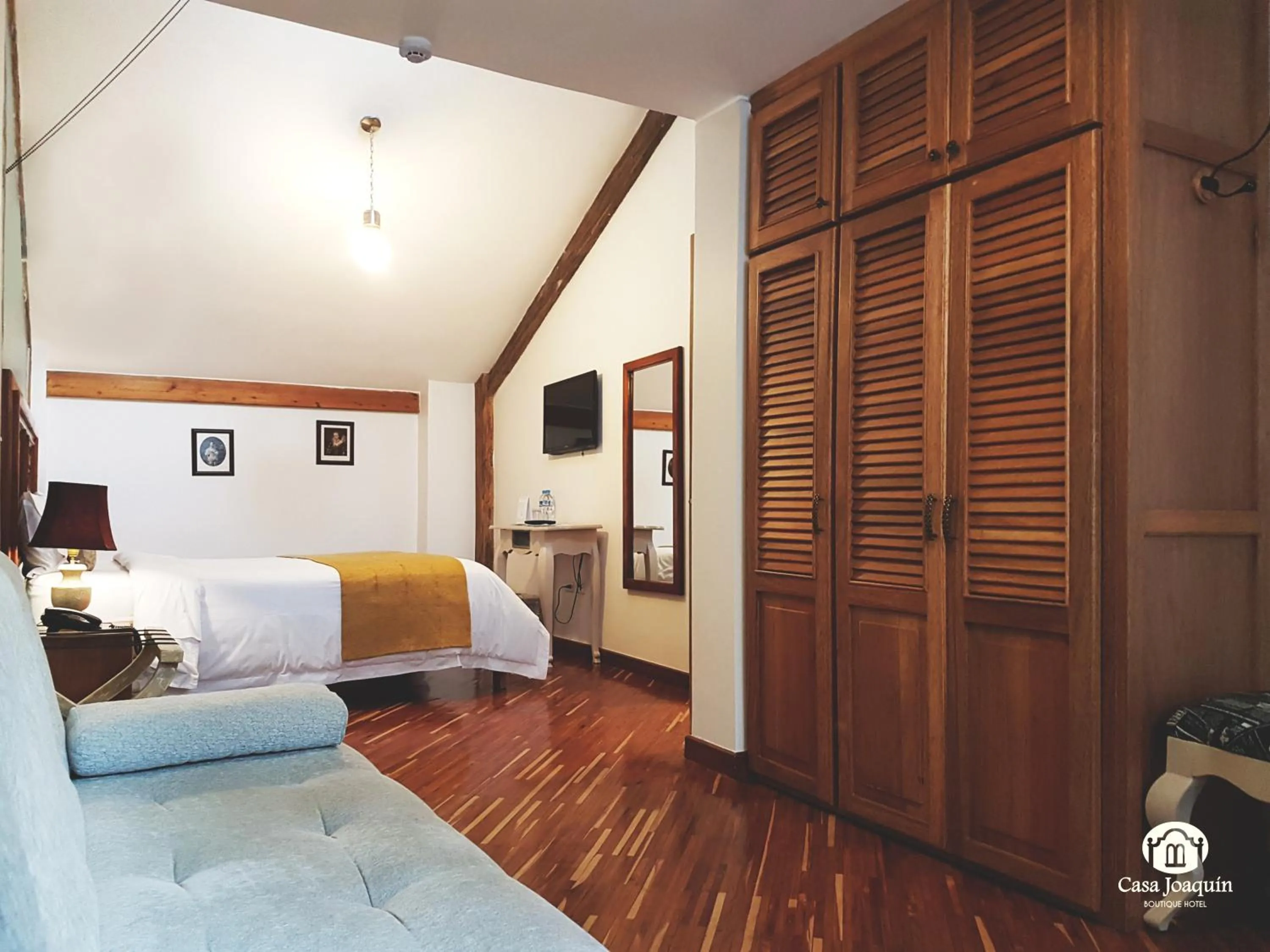 Decorative detail, Bed in Casa Joaquin Boutique Hotel