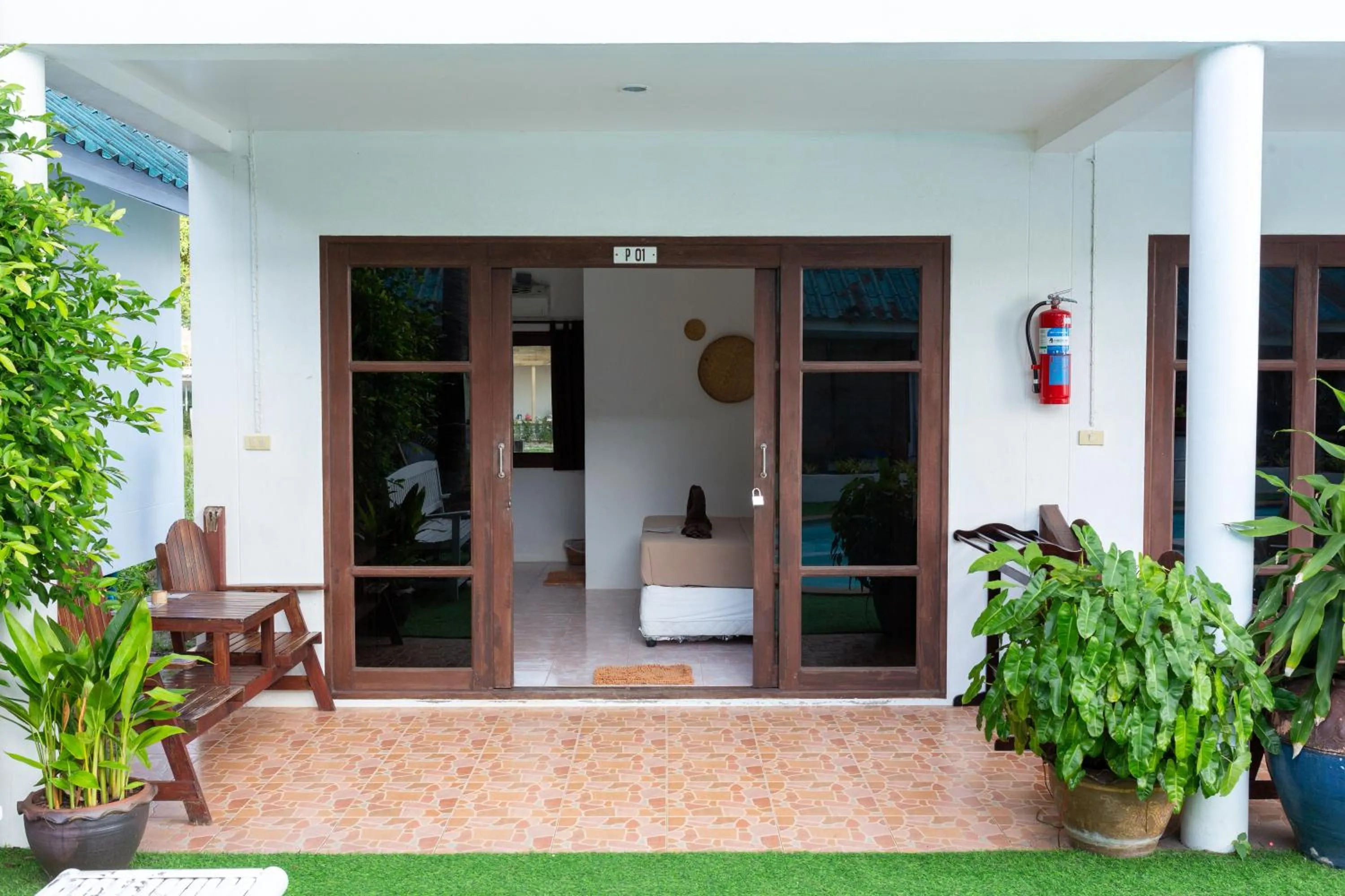 Garden view in Tiki Beach Koh Phangan Beach Restaurant Bar and Coworking