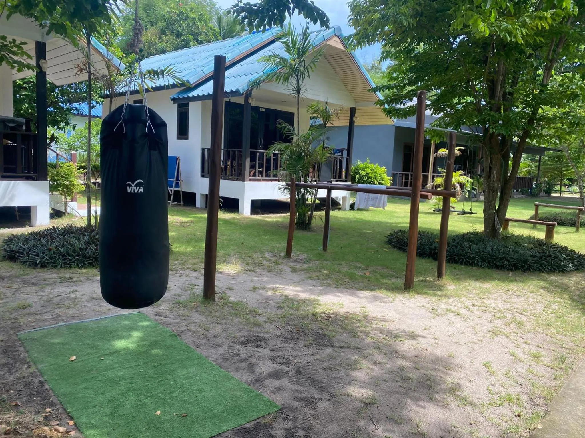 Garden in Tiki Beach Koh Phangan Beach Restaurant Bar and Coworking