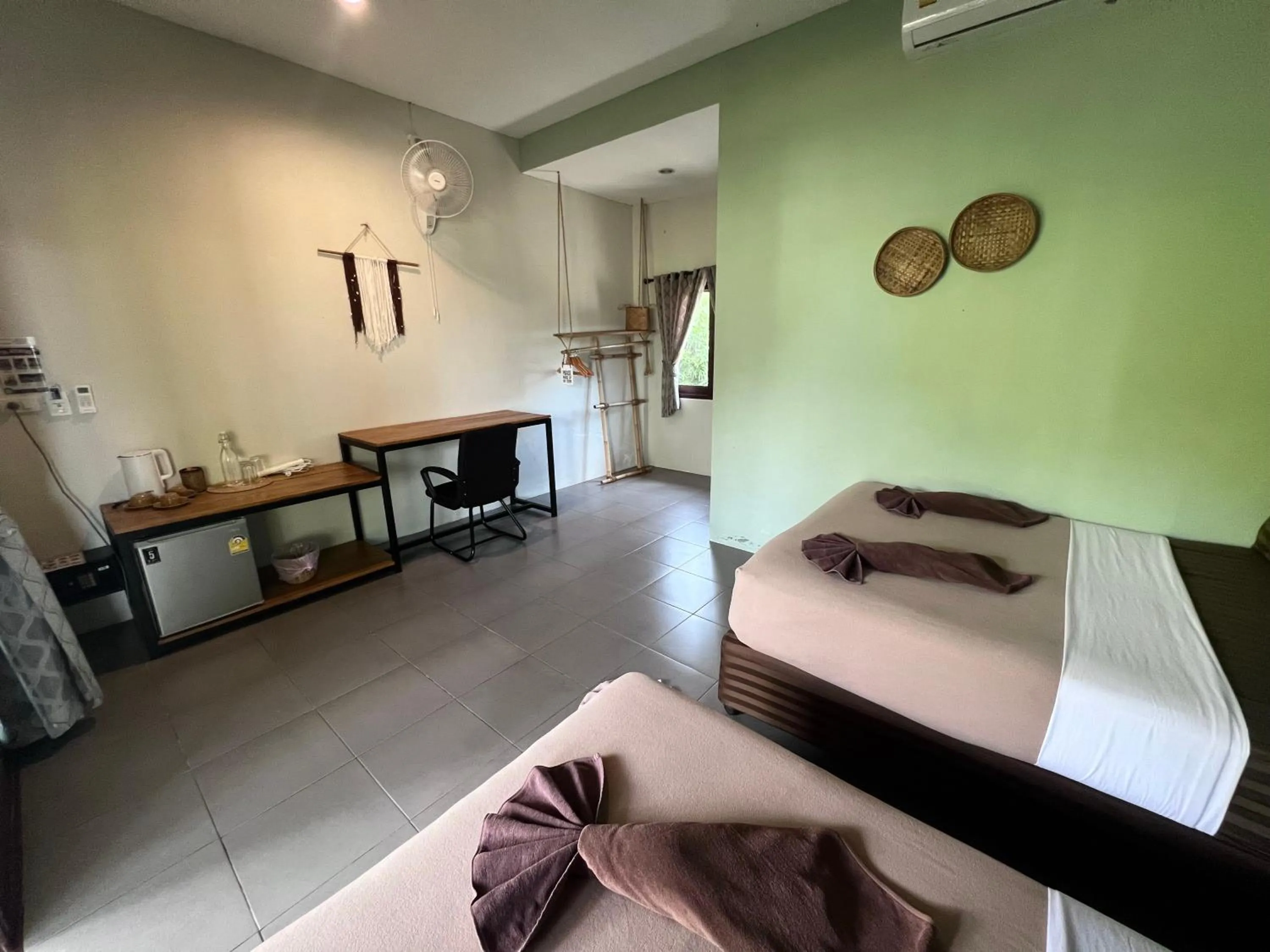 Bed in Tiki Beach Koh Phangan Beach Restaurant Bar and Coworking