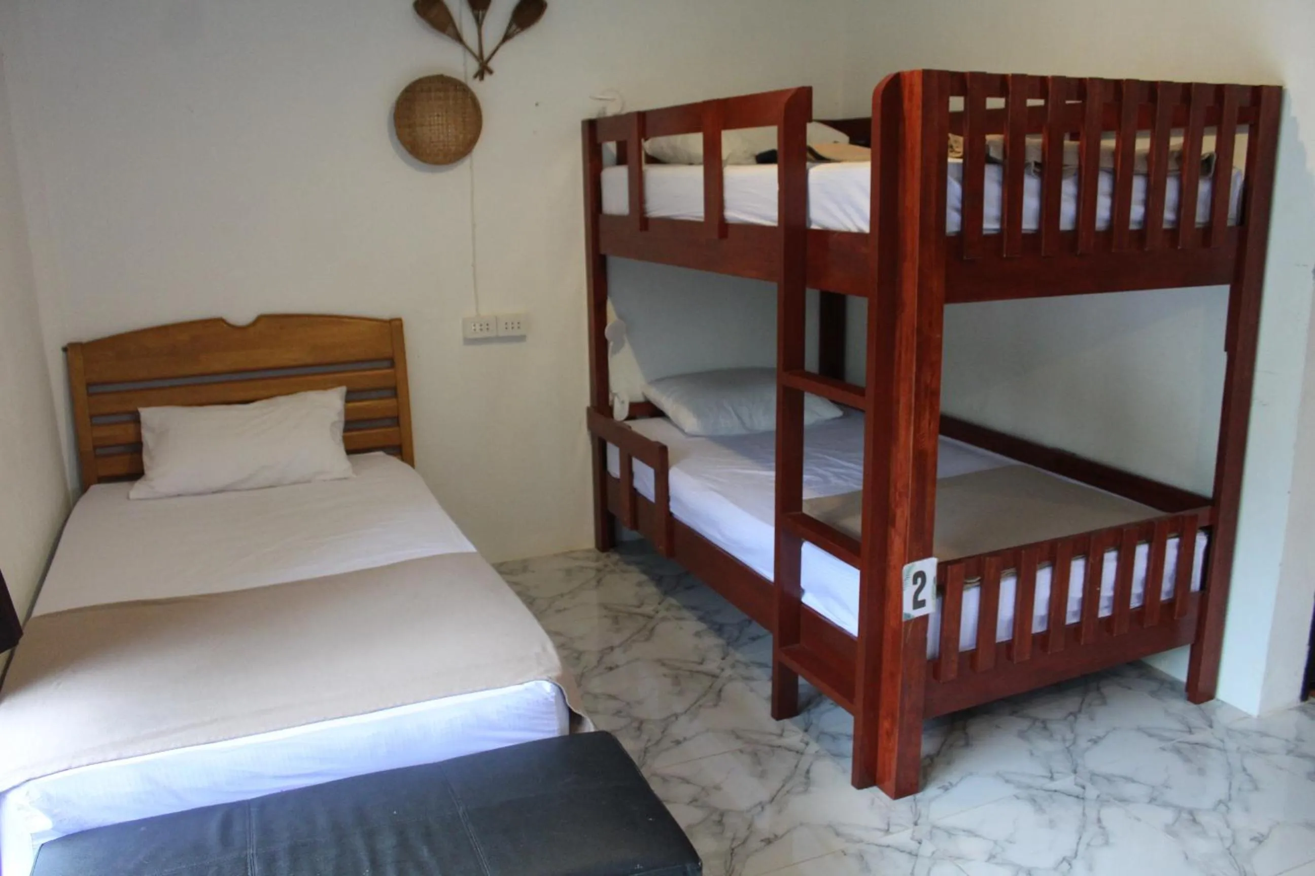 Bed in Tiki Beach Koh Phangan Beach Restaurant Bar and Coworking