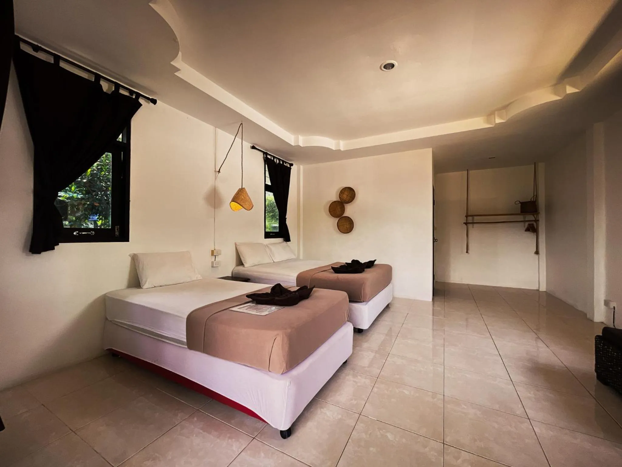 Bed in Tiki Beach Koh Phangan Beach Restaurant Bar and Coworking