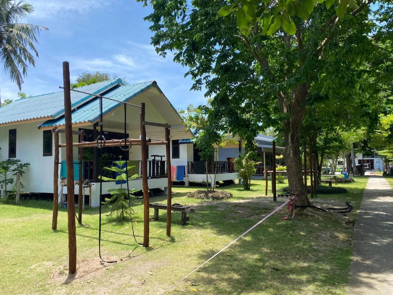 Garden in Tiki Beach Koh Phangan Beach Restaurant Bar and Coworking