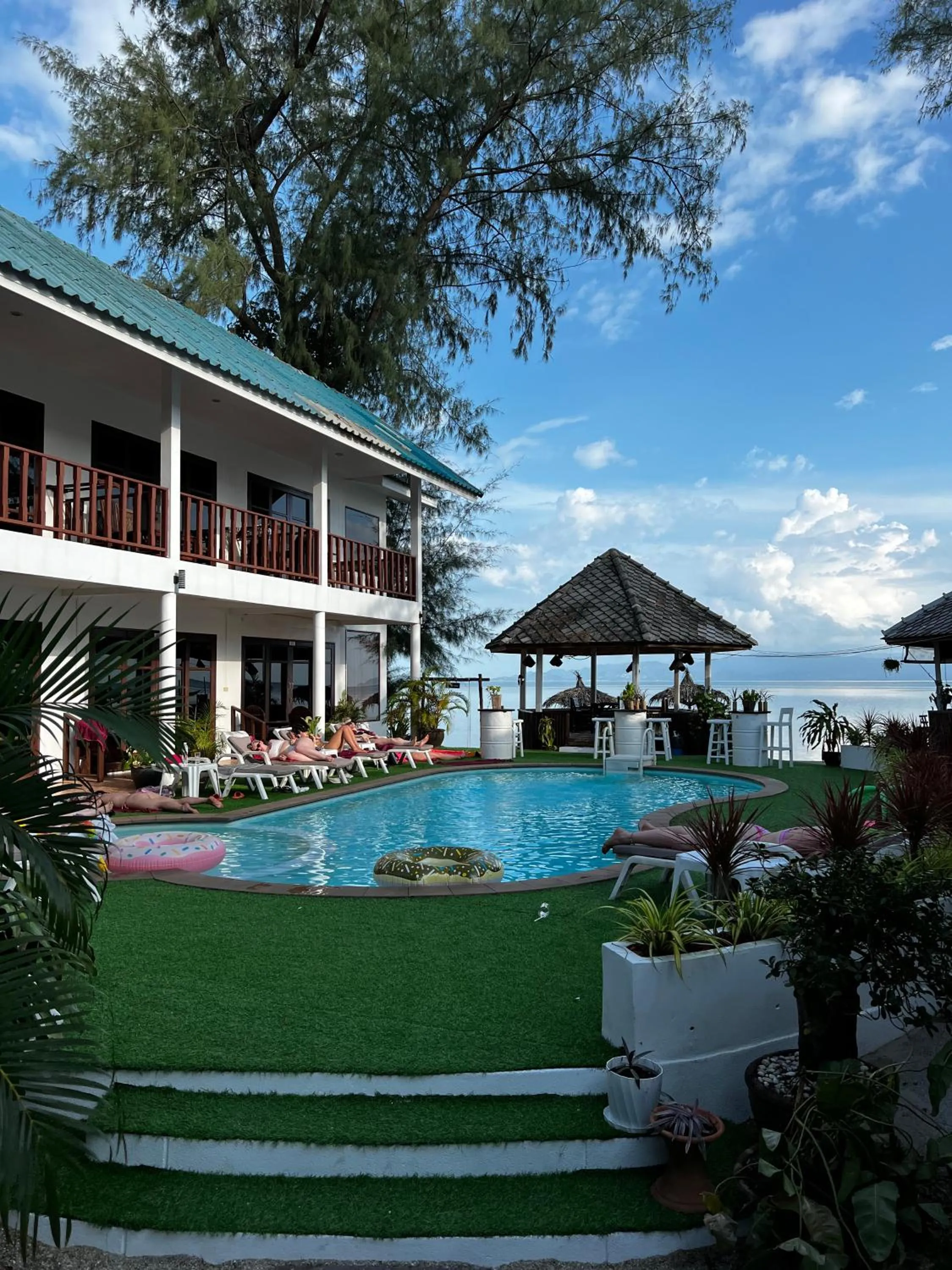 Pool view in Tiki Beach Koh Phangan Beach Restaurant Bar and Coworking