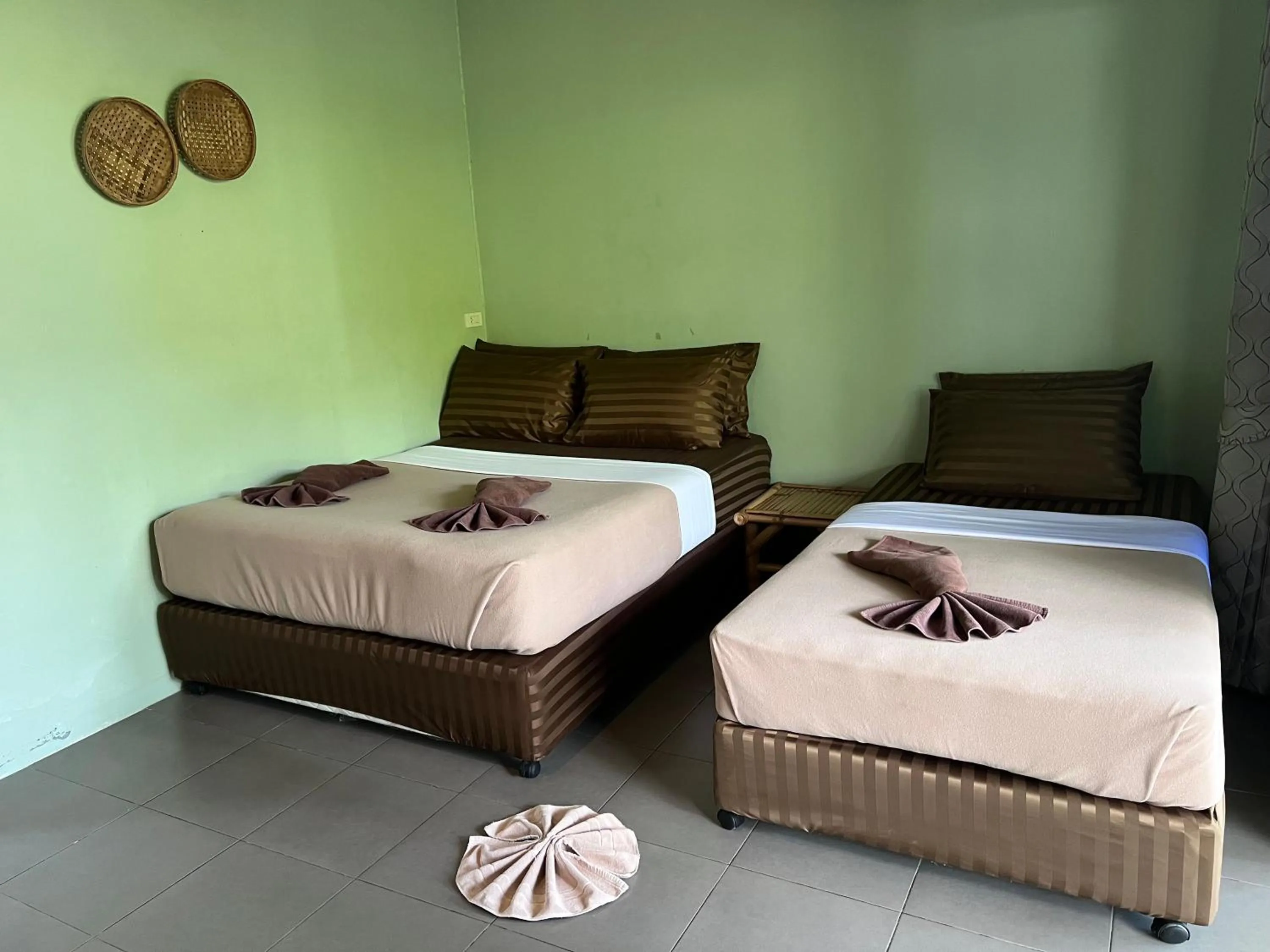 Bed in Tiki Beach Koh Phangan Beach Restaurant Bar and Coworking