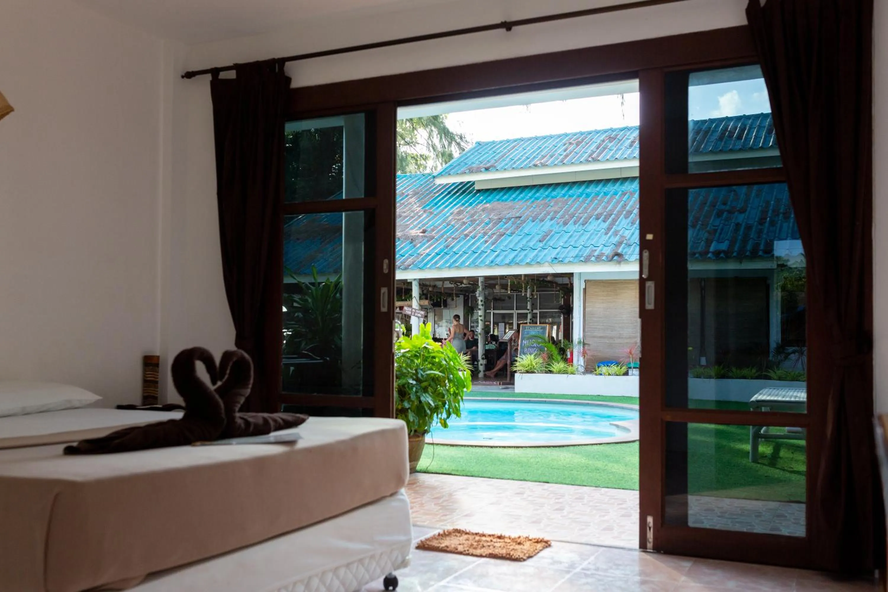 Pool view in Tiki Beach Koh Phangan Beach Restaurant Bar and Coworking