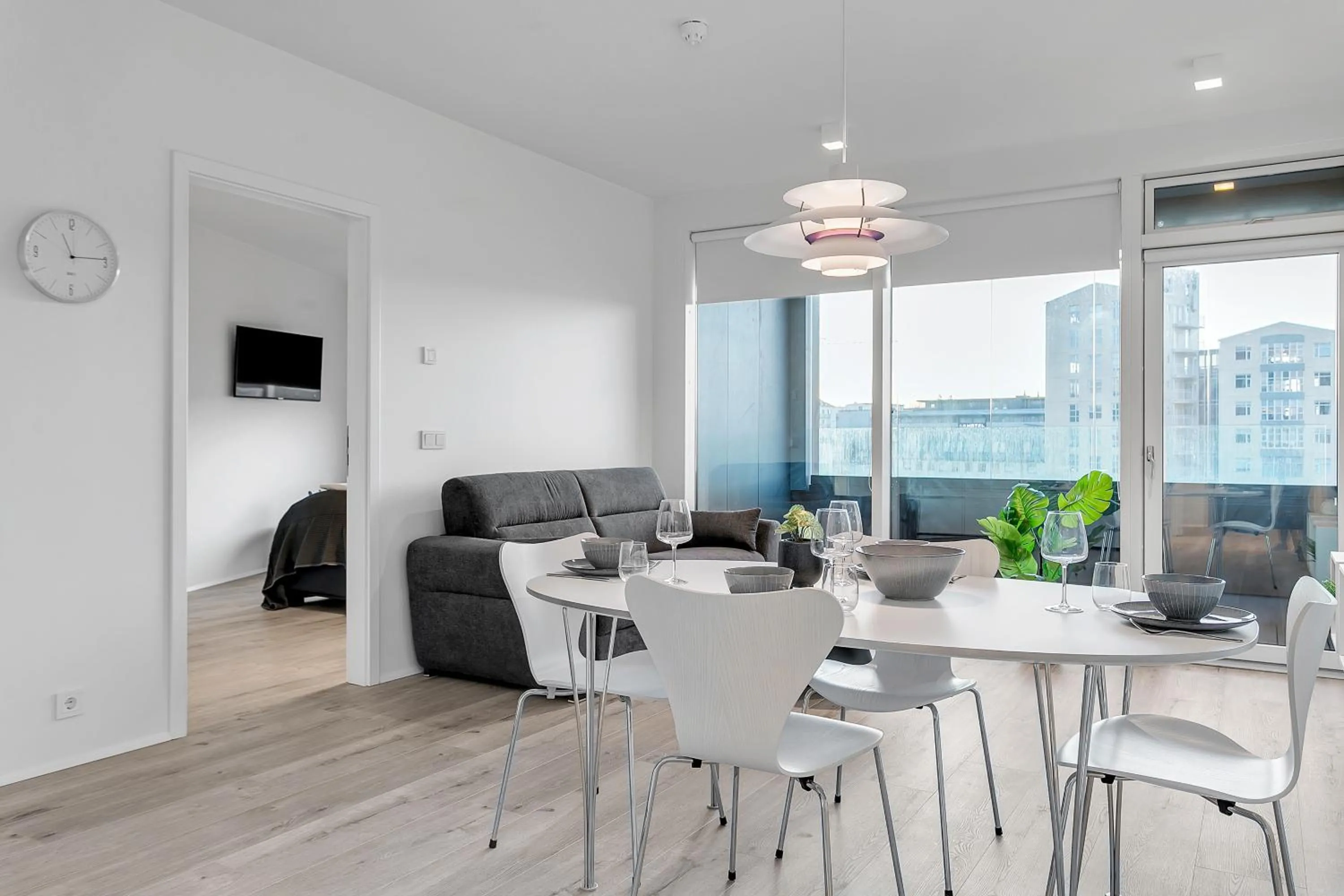 TV and multimedia in Sif Apartments by Heimaleiga