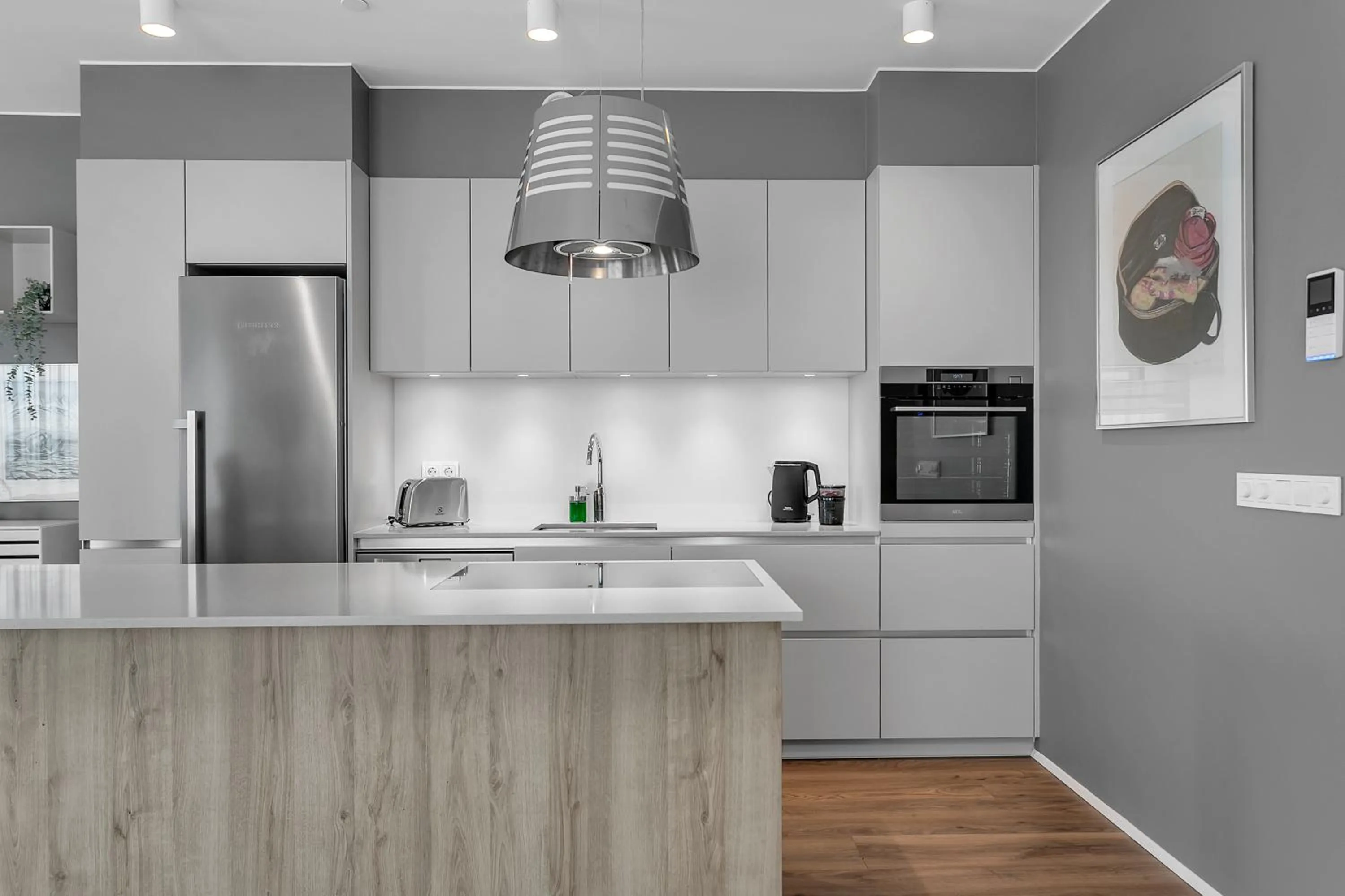 Kitchen or kitchenette in Sif Apartments by Heimaleiga