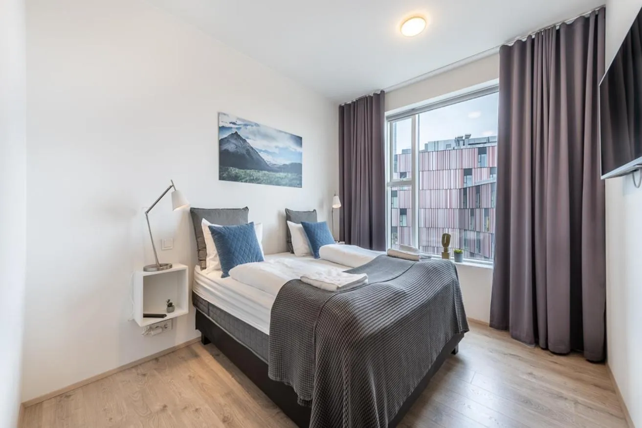 Bed in Sif Apartments by Heimaleiga