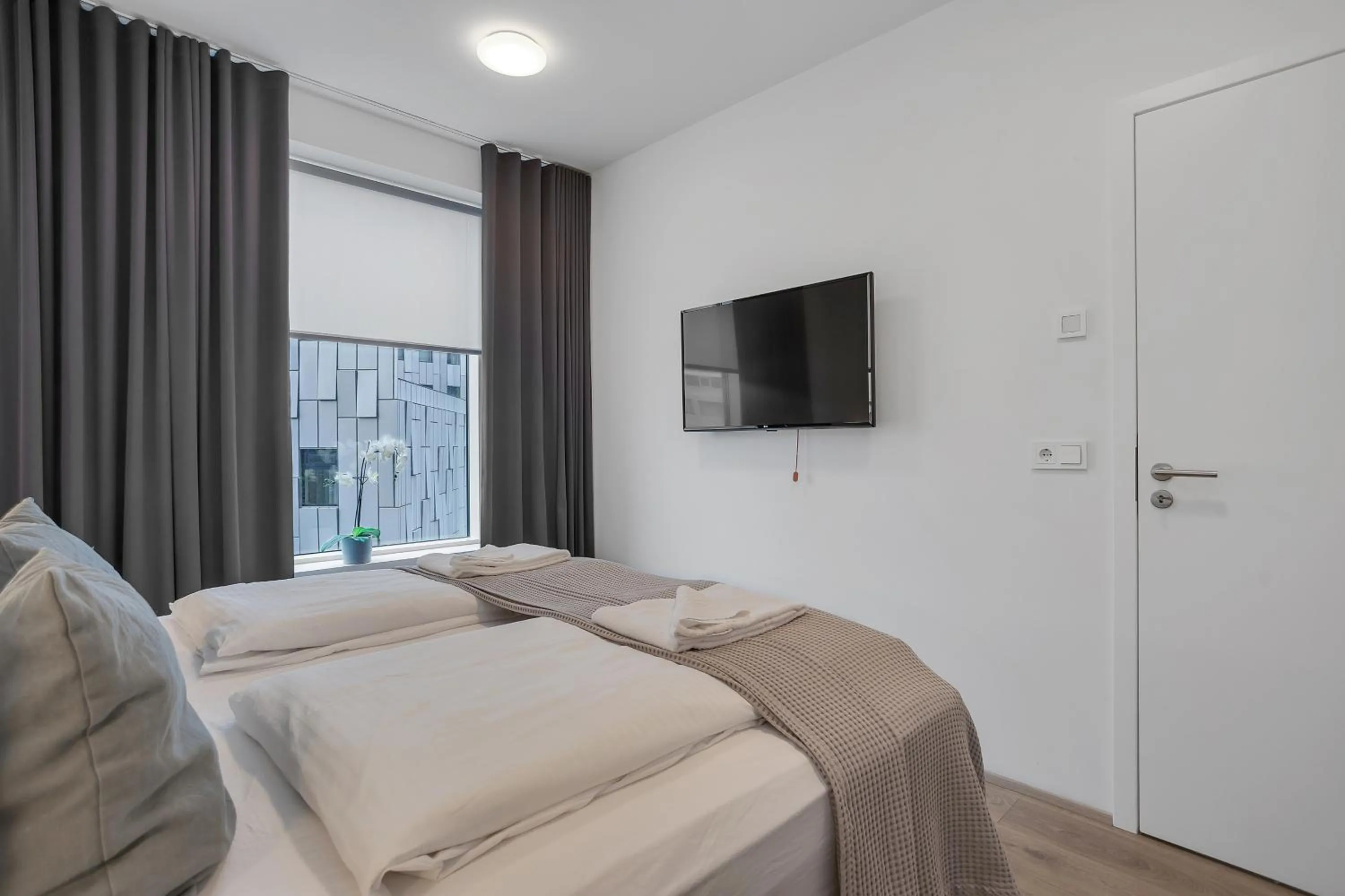 Bed in Sif Apartments by Heimaleiga