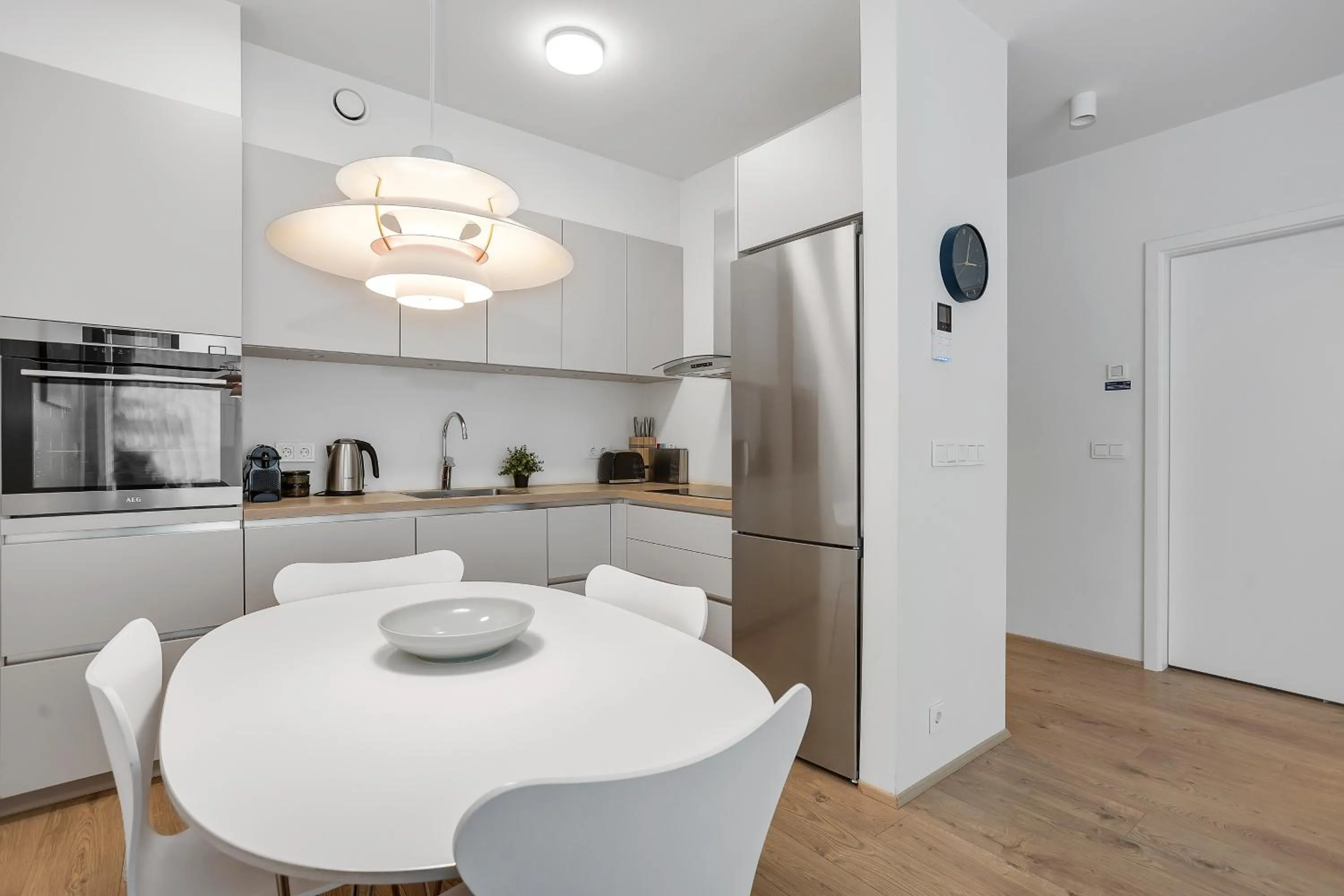 Kitchen or kitchenette in Sif Apartments by Heimaleiga