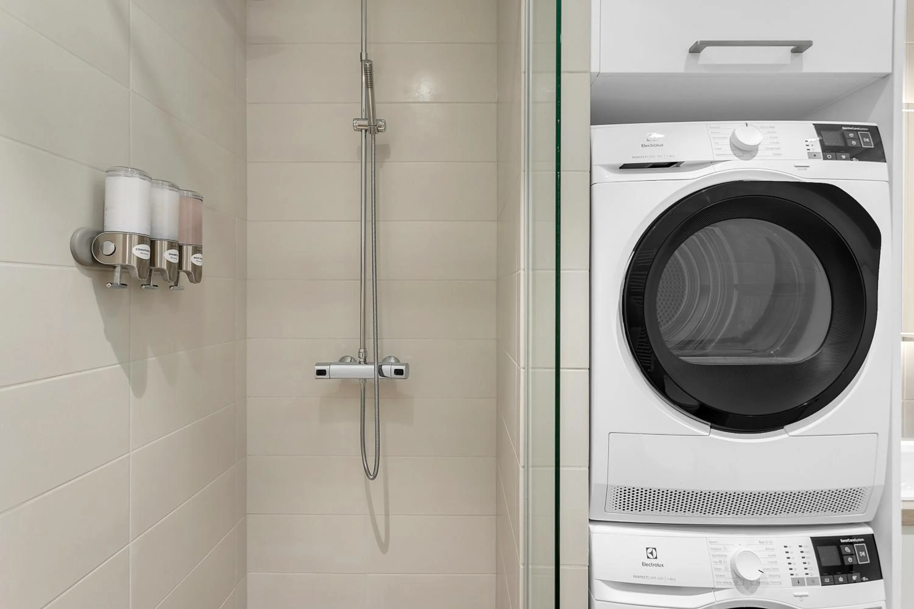 Shower in Sif Apartments by Heimaleiga