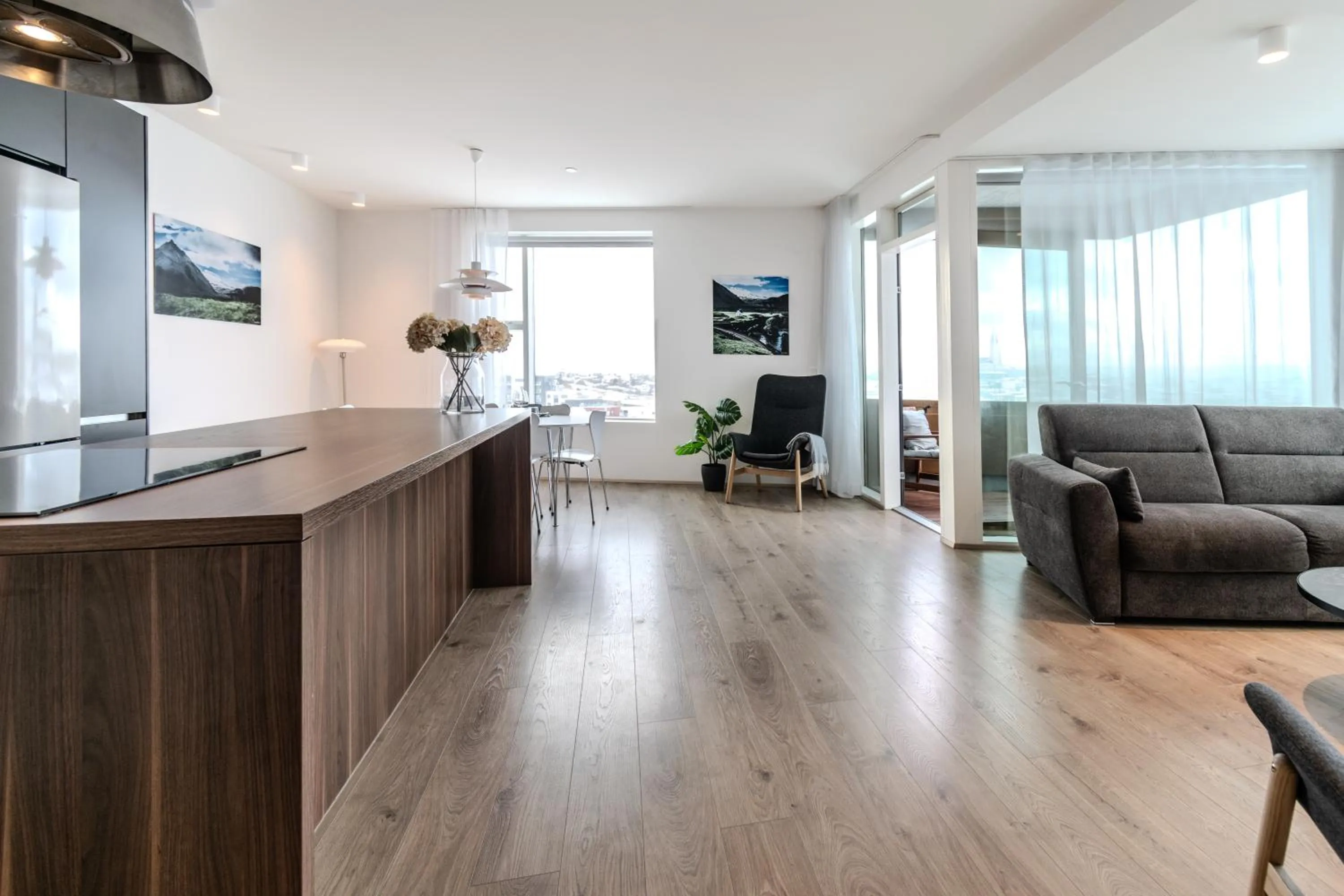 Kitchen or kitchenette in Sif Apartments by Heimaleiga