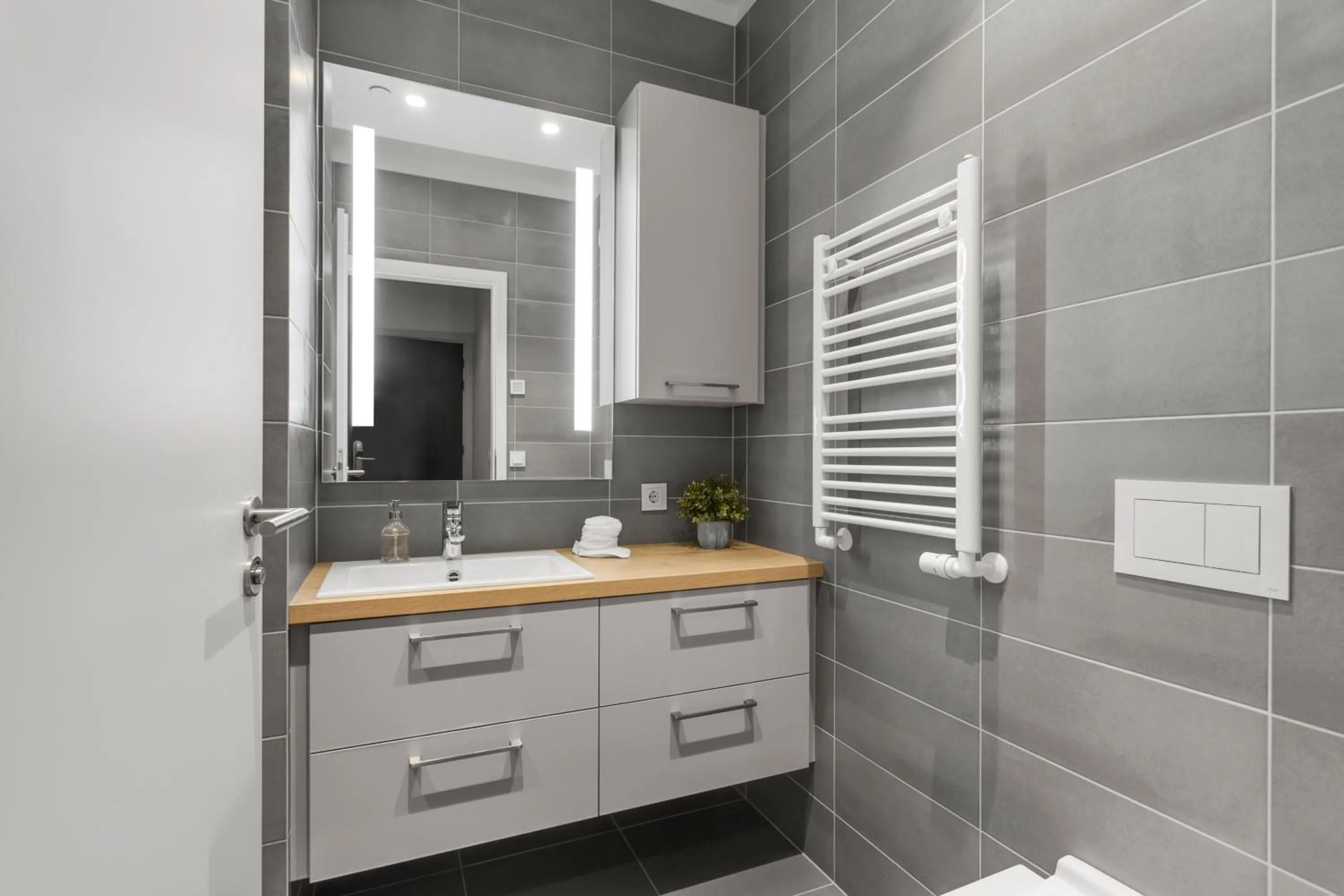 Bathroom in Sif Apartments by Heimaleiga