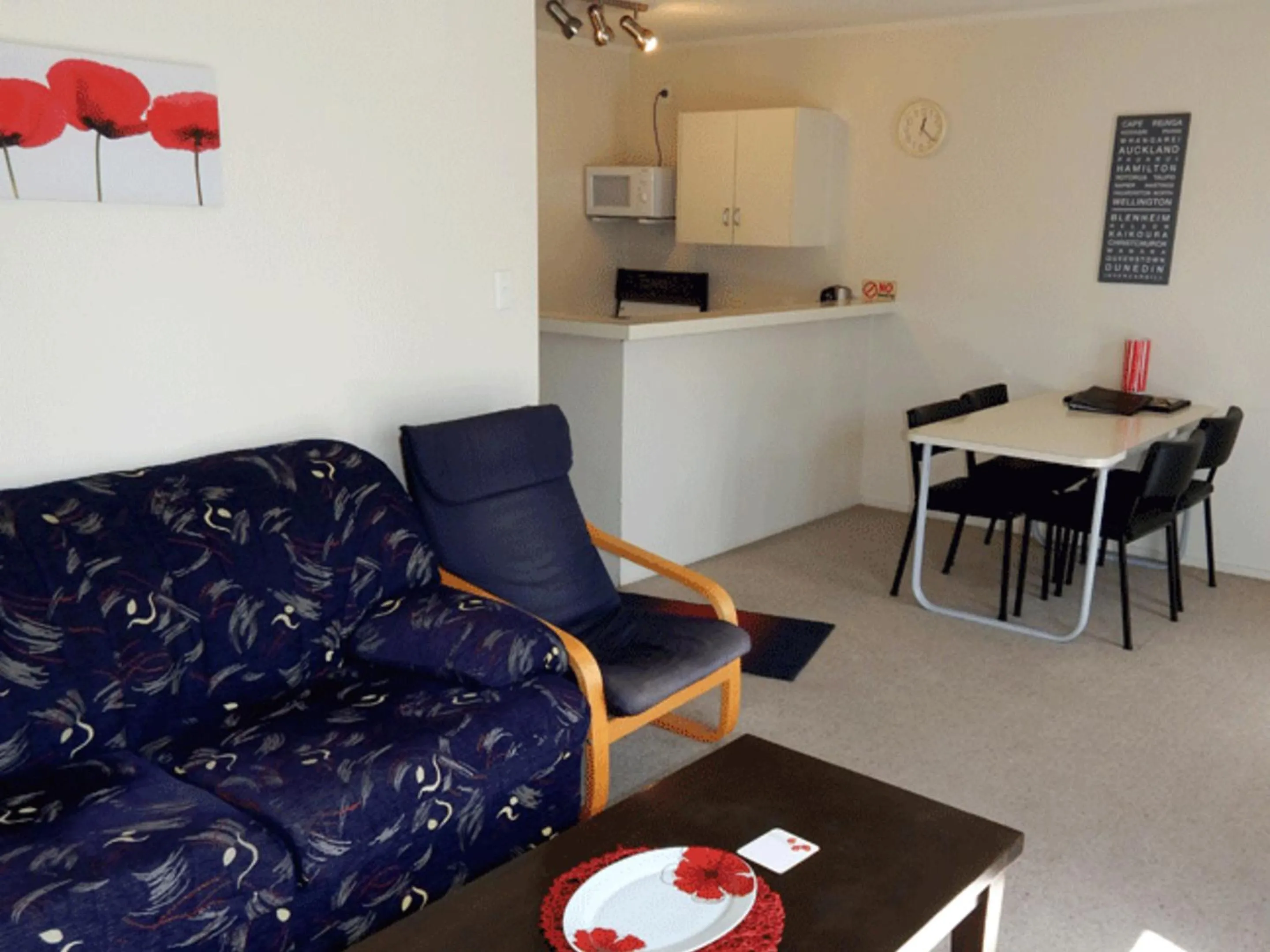 Living room in Cheviot Park Motor Lodge