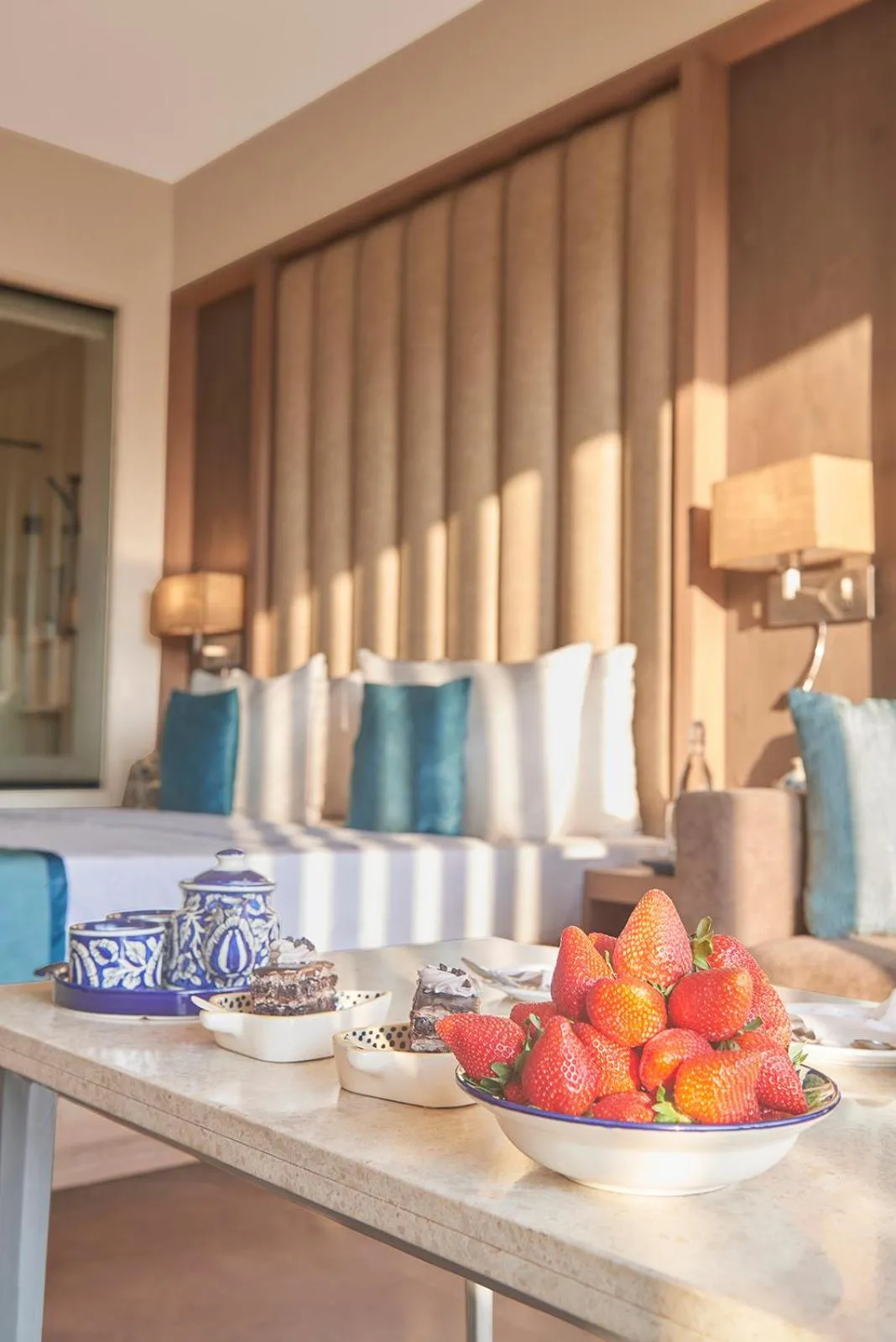 Bed in Shivsagar Resort & Spa