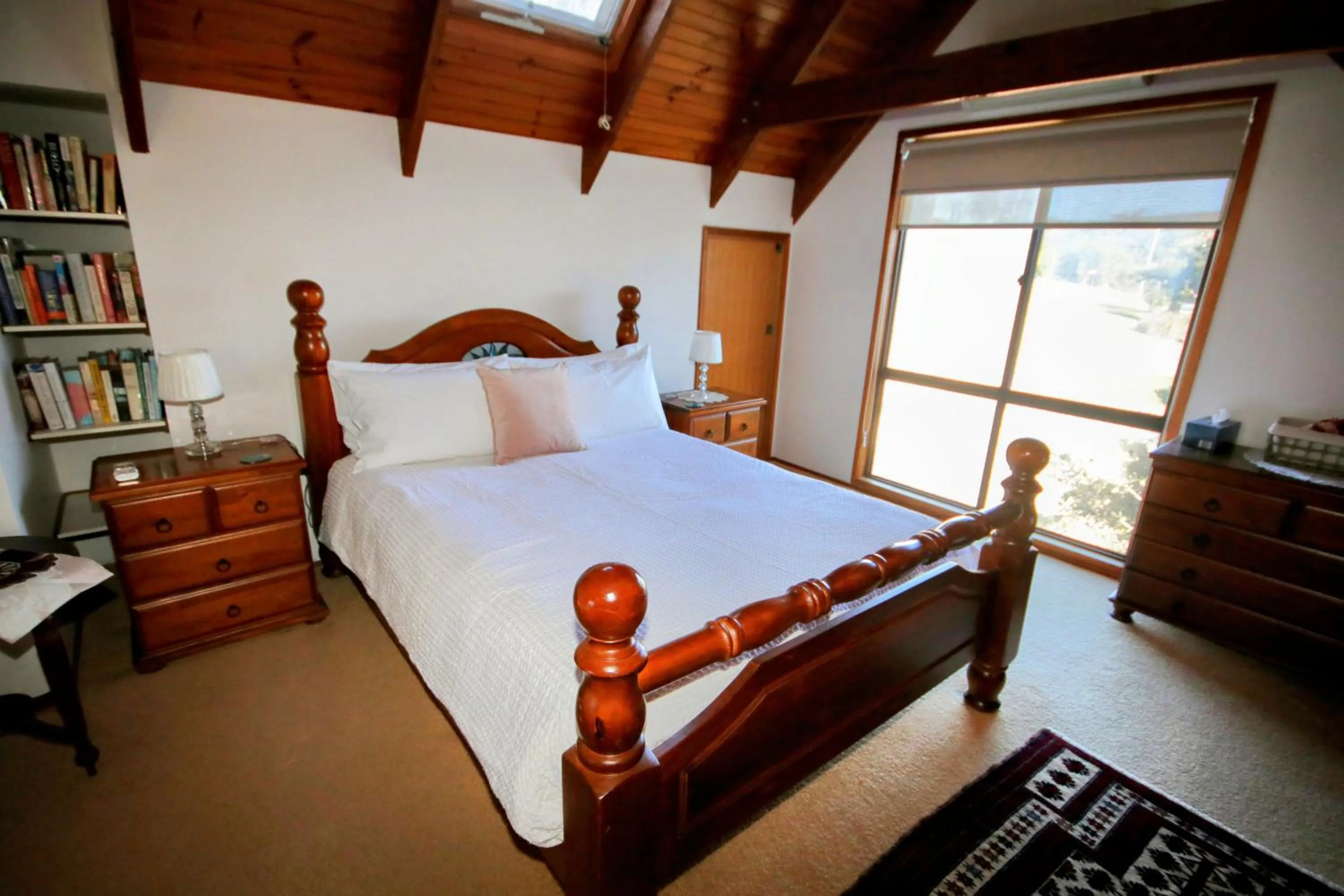 Bed in Clarendon Forest Retreat