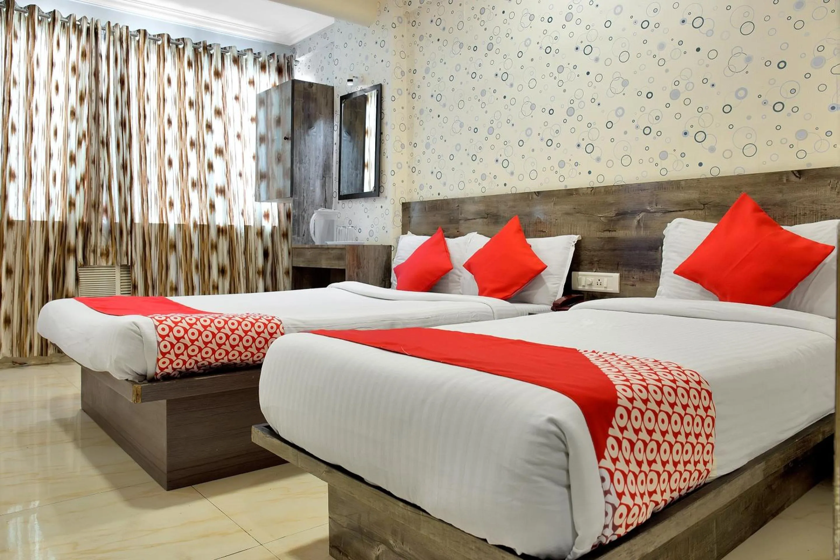 Bedroom, Bed in Hotel O Rana Residency Near Western Express Highway Metro Station