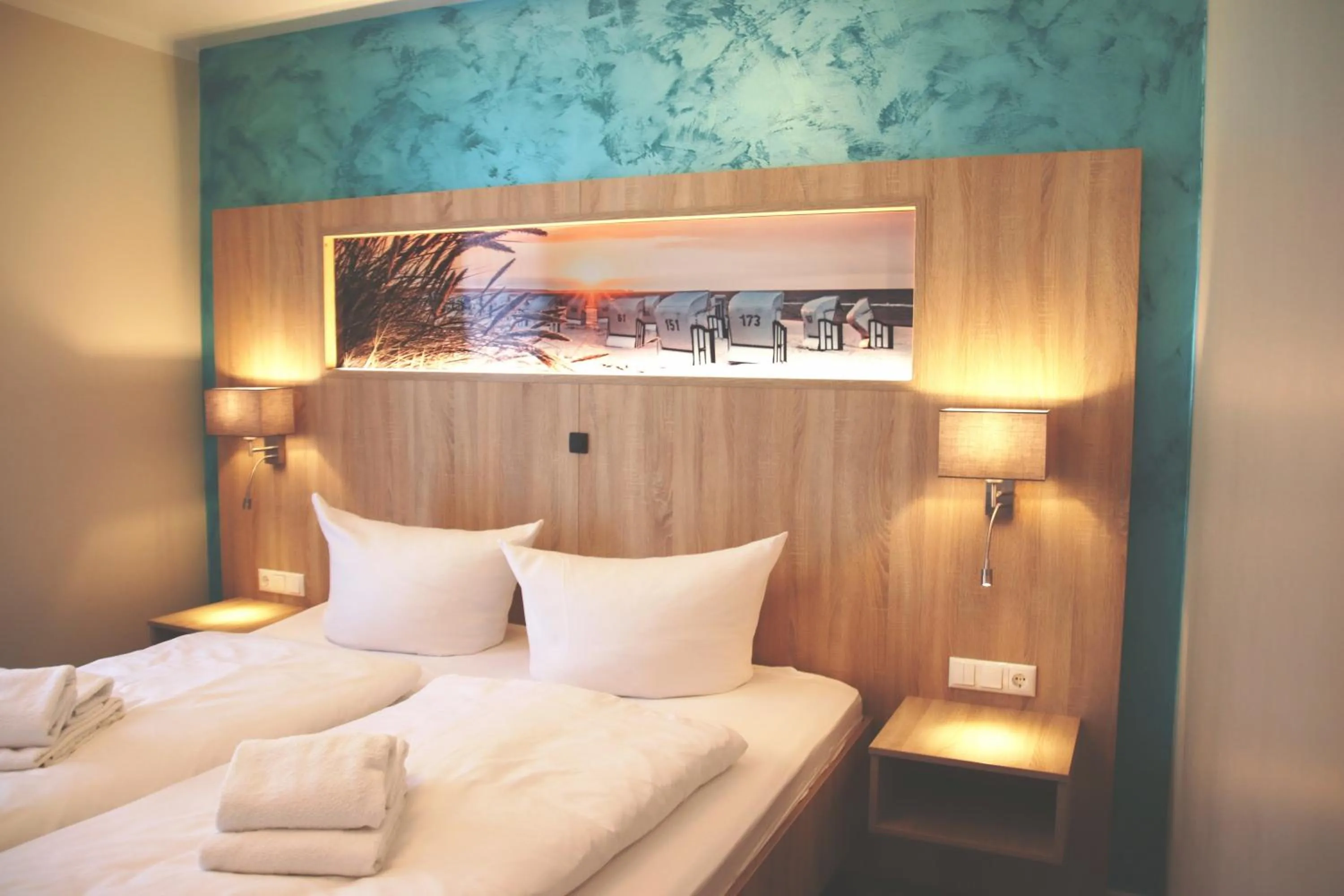 Bedroom, Bed in R&R Villen Baabe