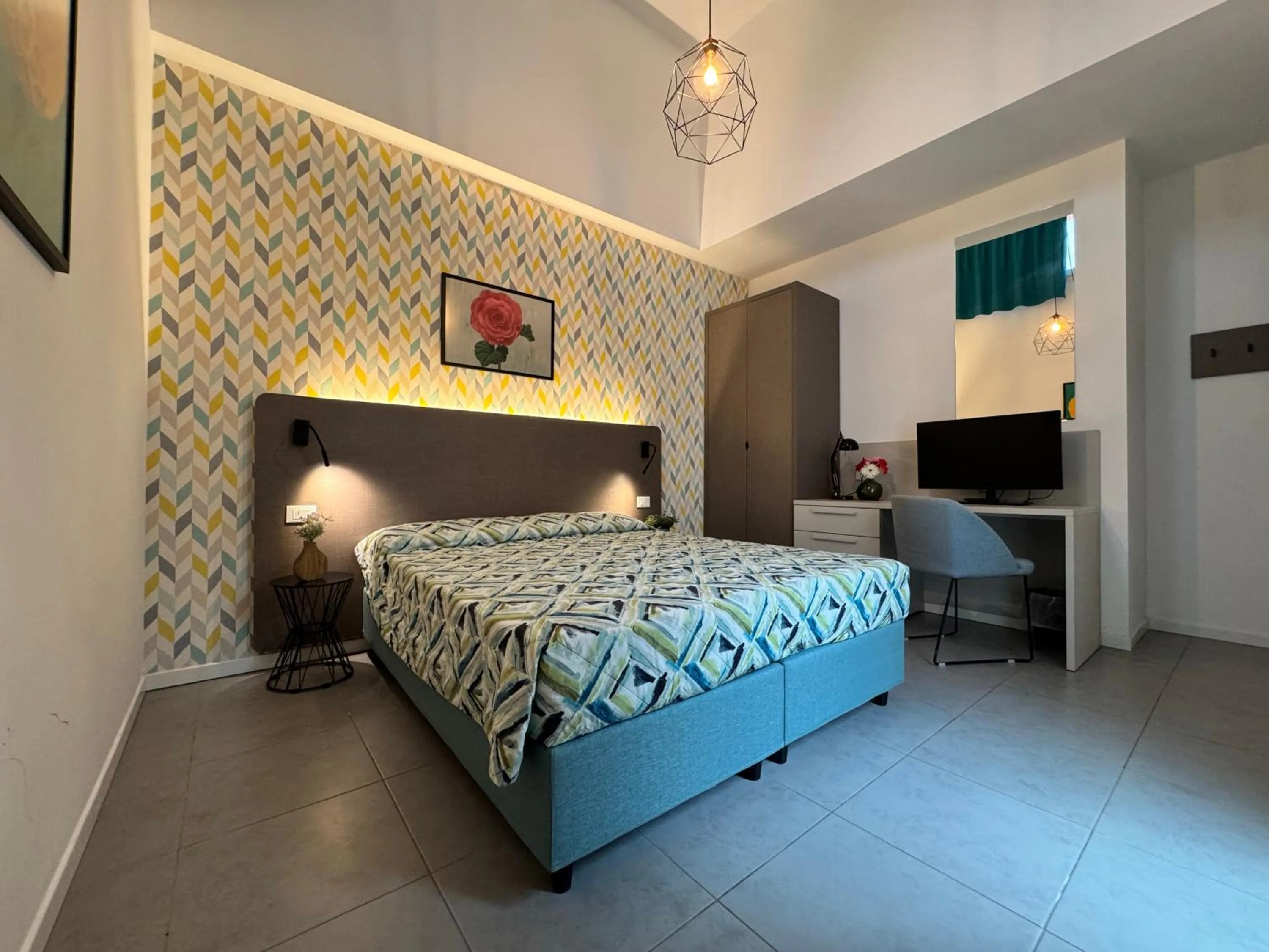 Bed in Sisan Family Resort