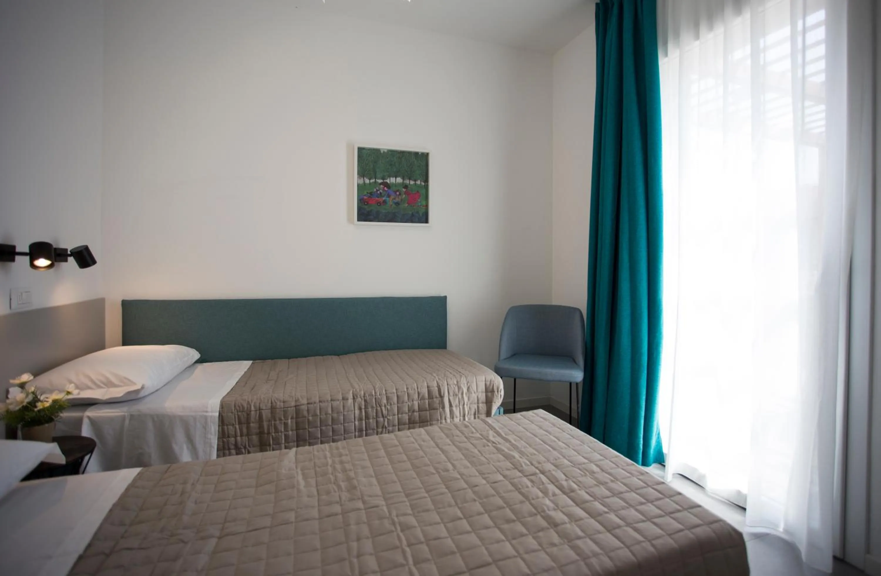 Bed in Sisan Family Resort