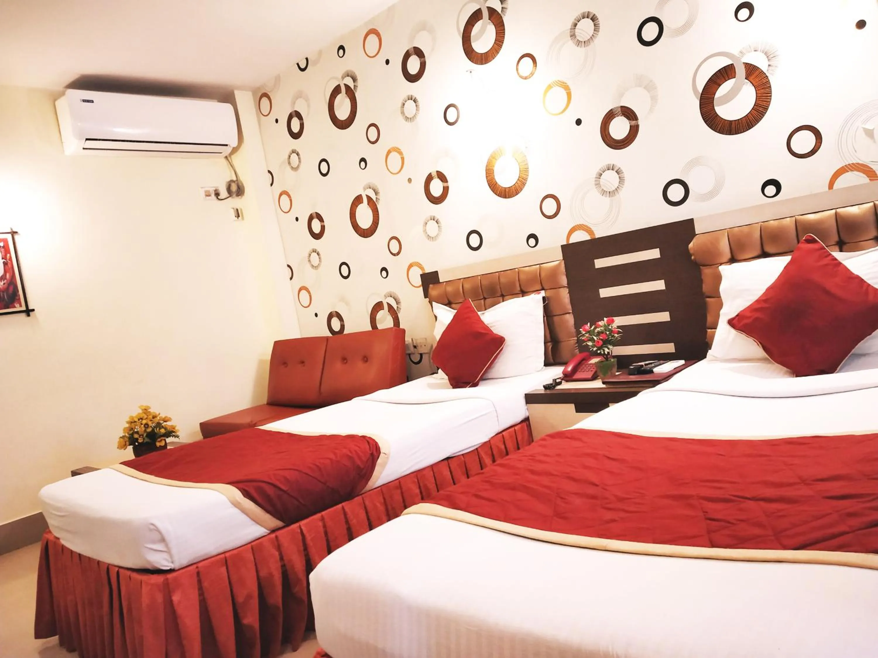 Bed in Hotel Executive Tower