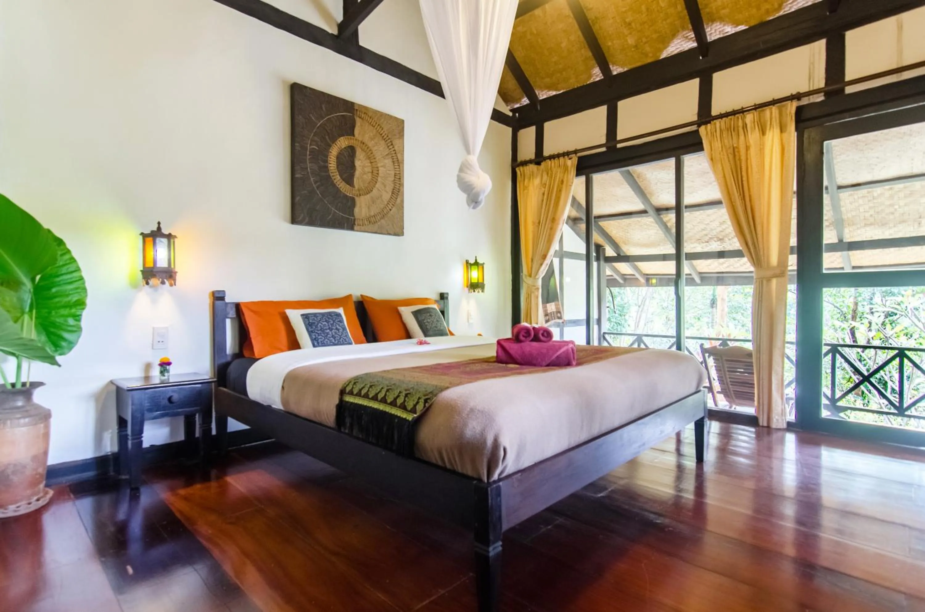 Bedroom, Bed in Hillside - Nature Lifestyle Lodge