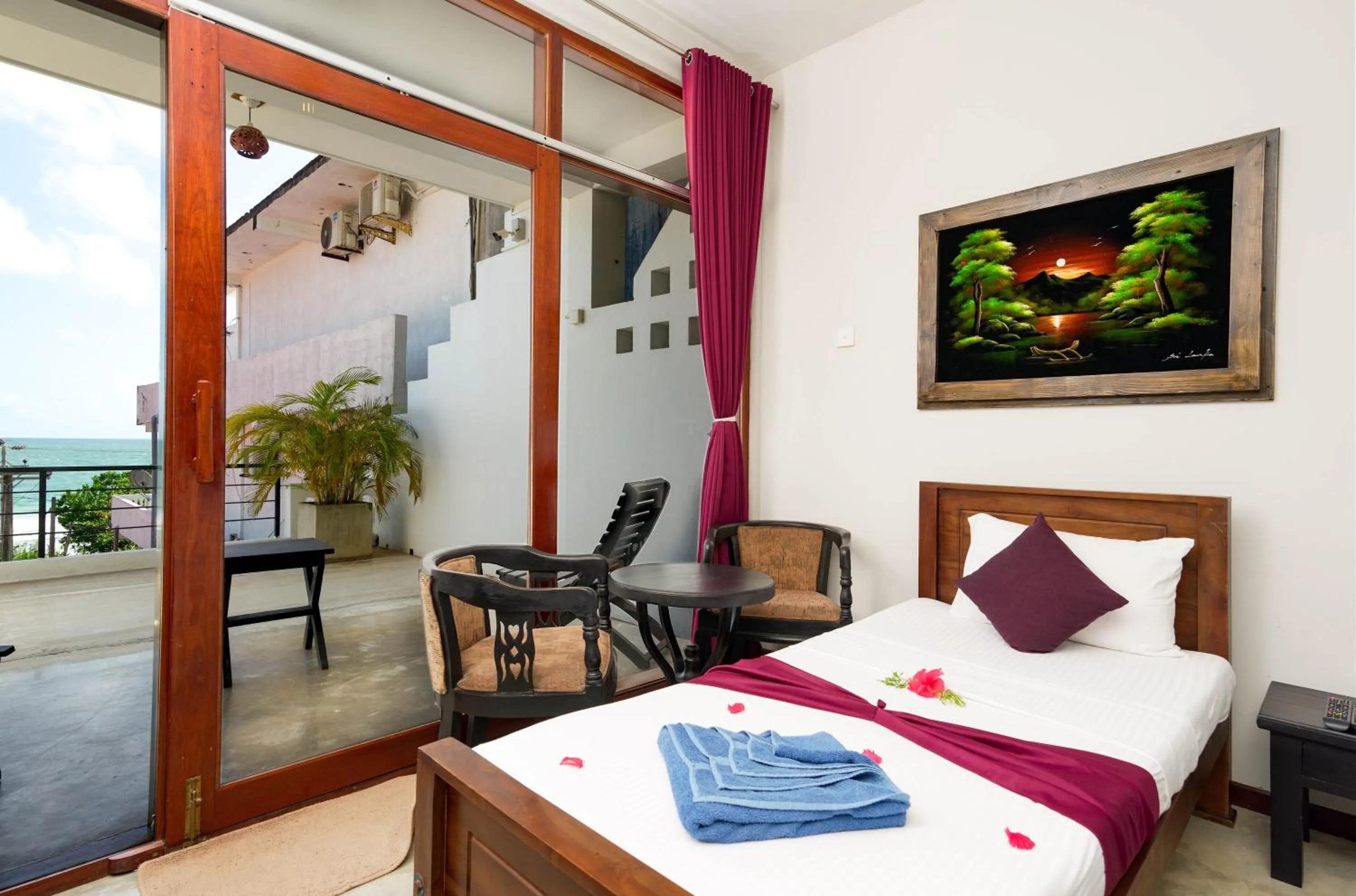 Bed in Hotel Silan Mo