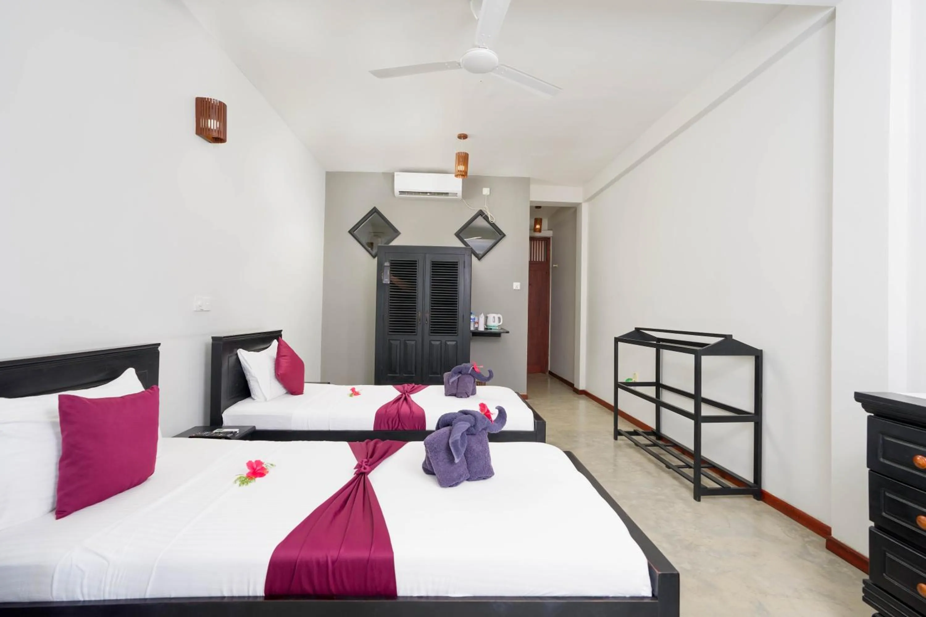 Bed in Hotel Silan Mo