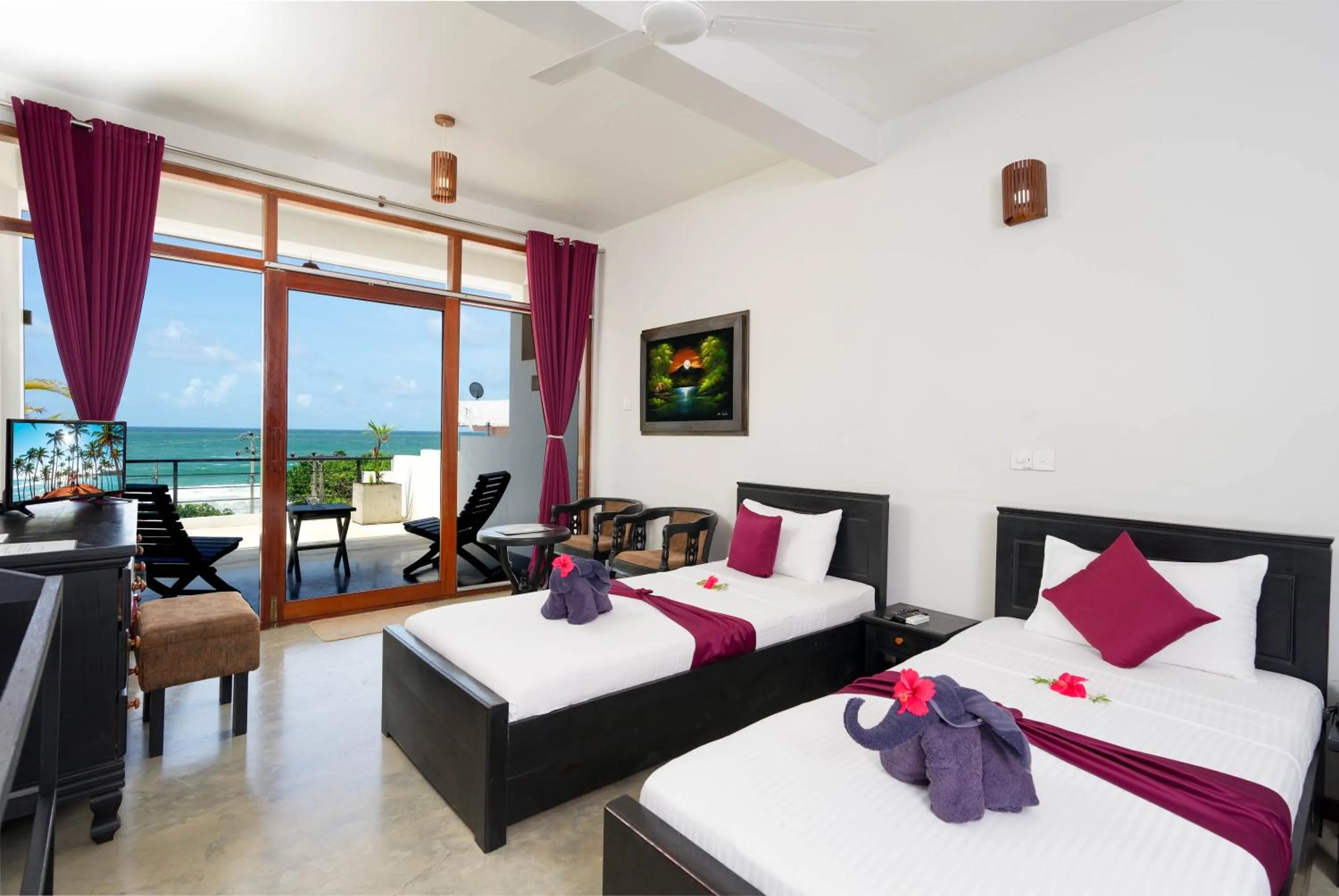 Bed in Hotel Silan Mo