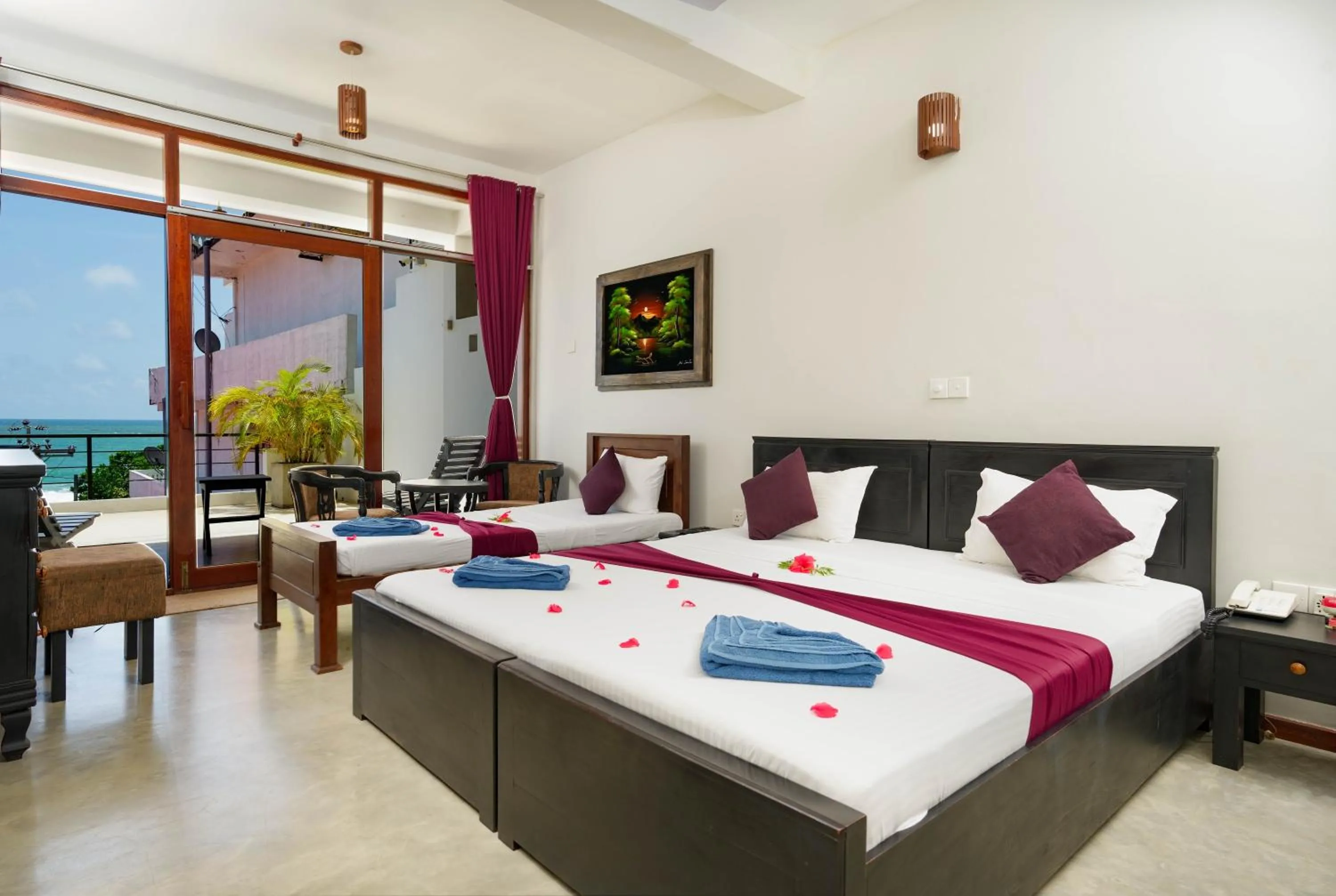 Bed in Hotel Silan Mo