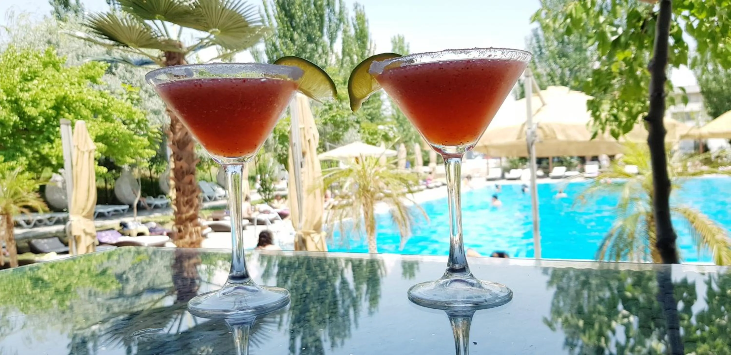 Pool view in Cross Resort Hotel