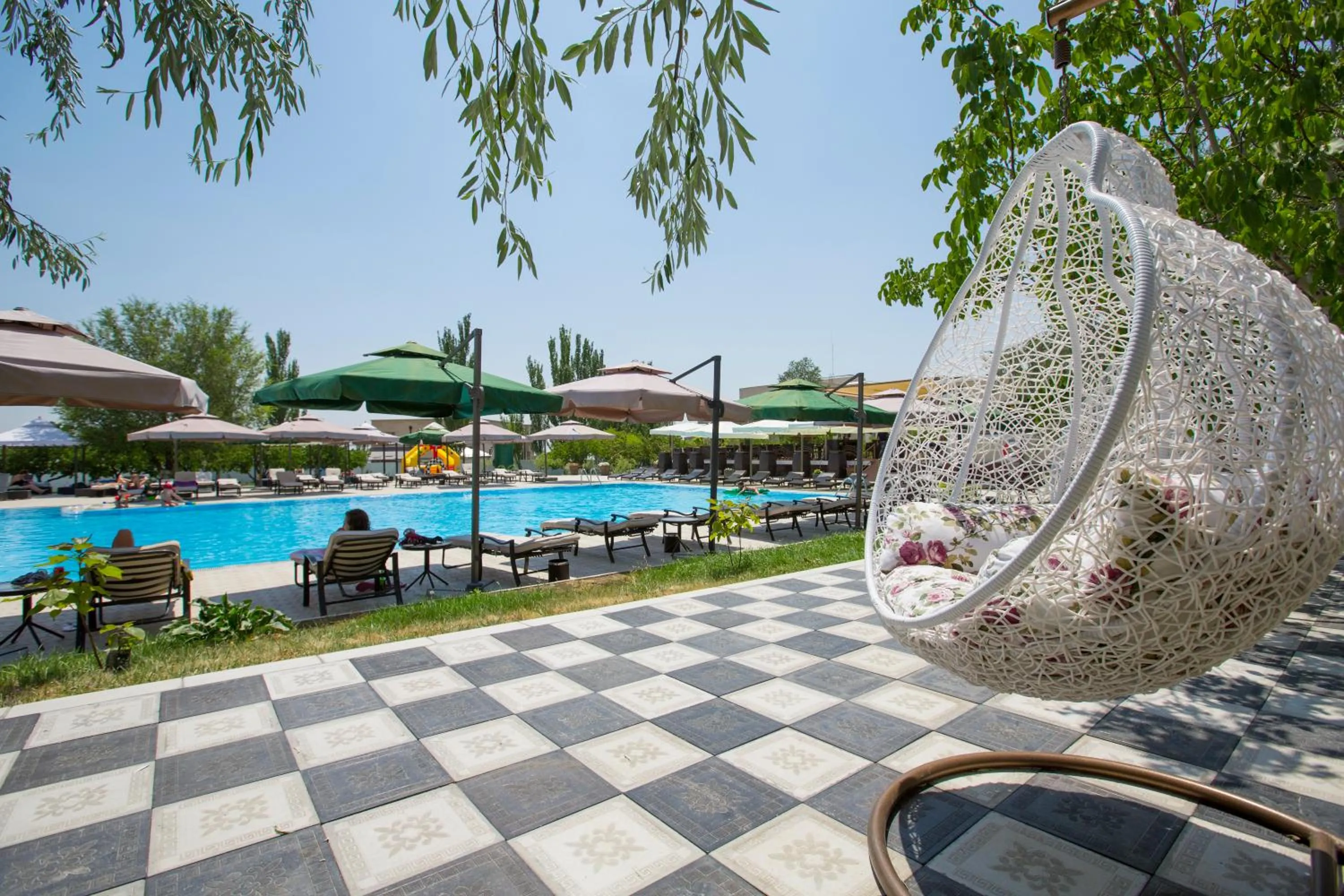 Swimming pool in Cross Resort Hotel