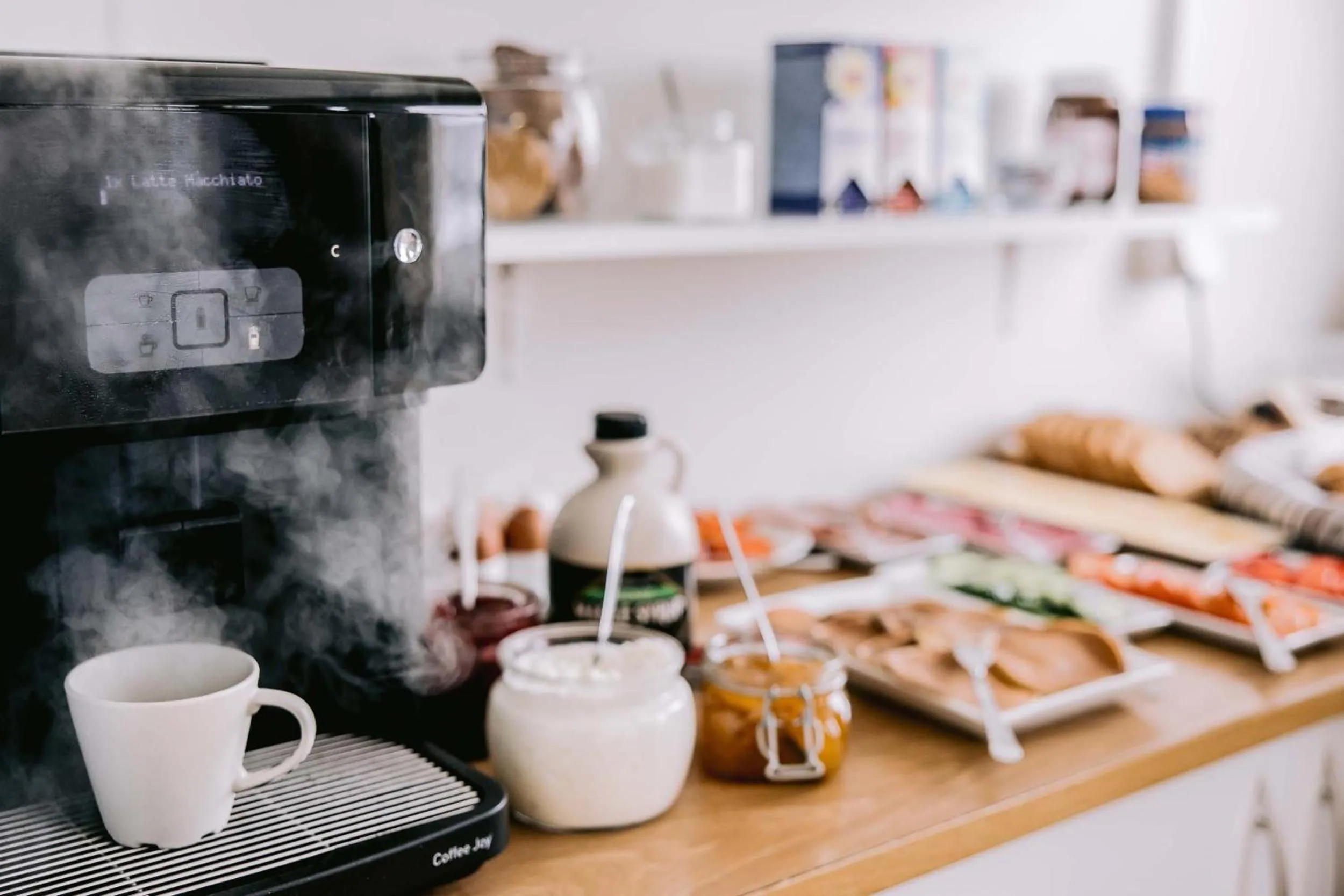Buffet breakfast in Hlid Cottages