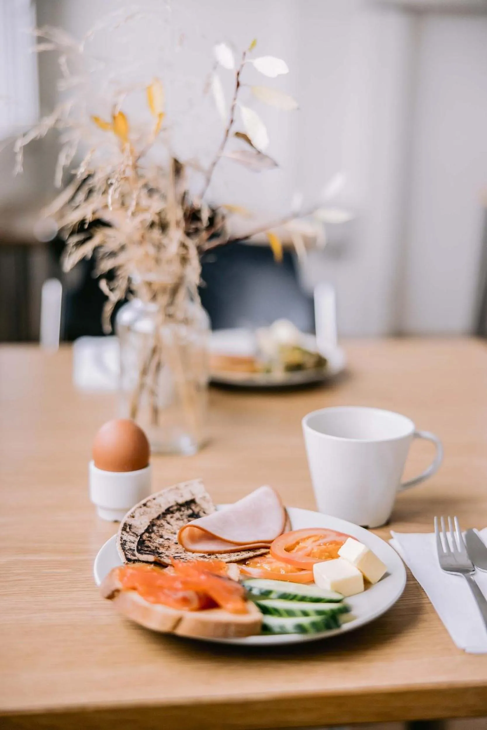 Buffet breakfast in Hlid Cottages