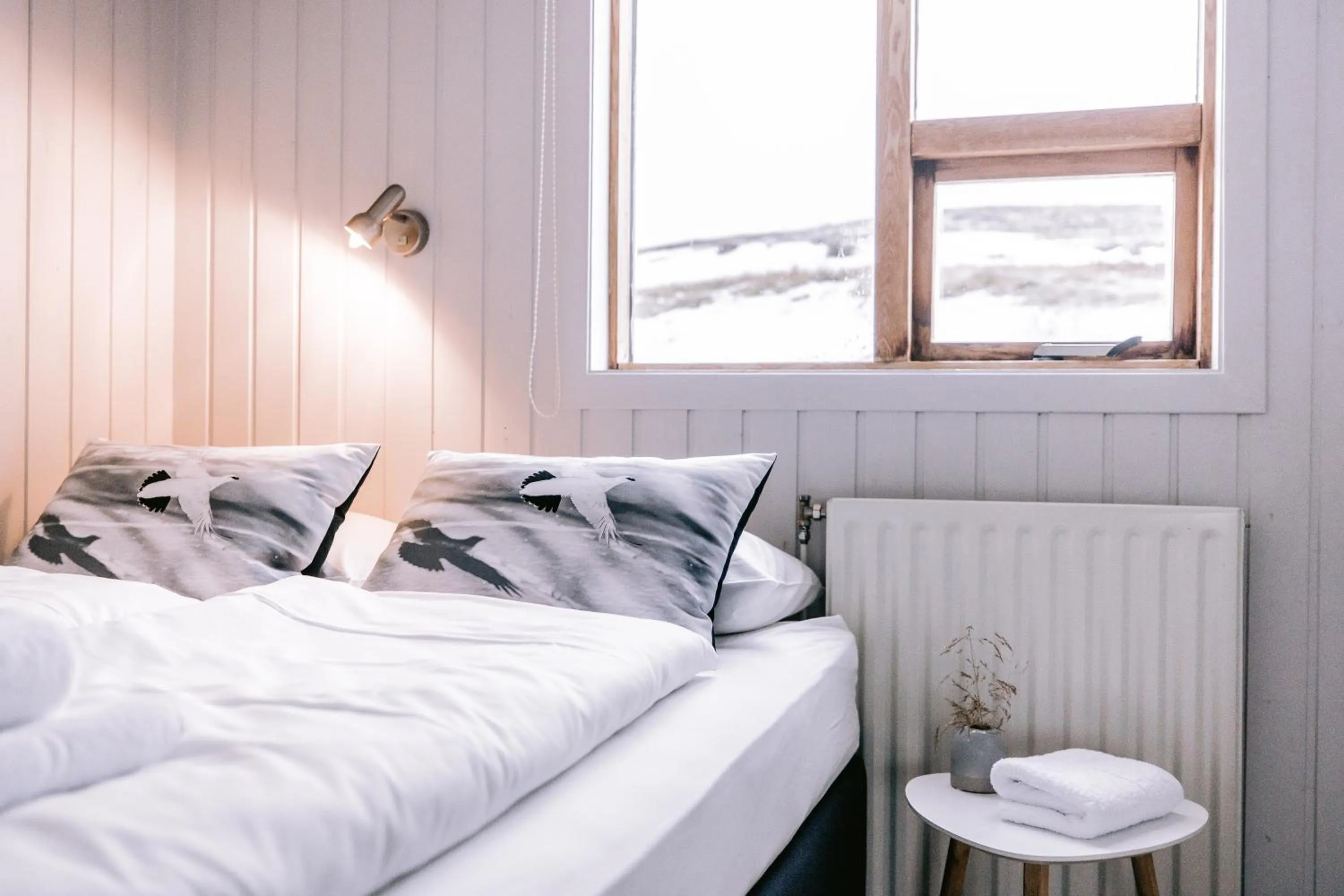 Bedroom, Bed in Hlid Cottages