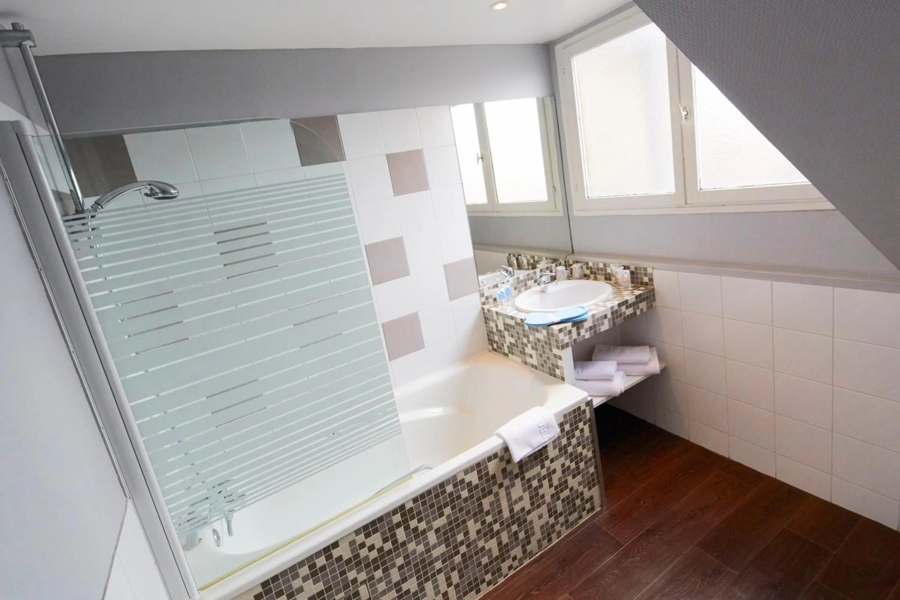 Shower, Bathroom in Hotel Kyriad and Spa Reims centre